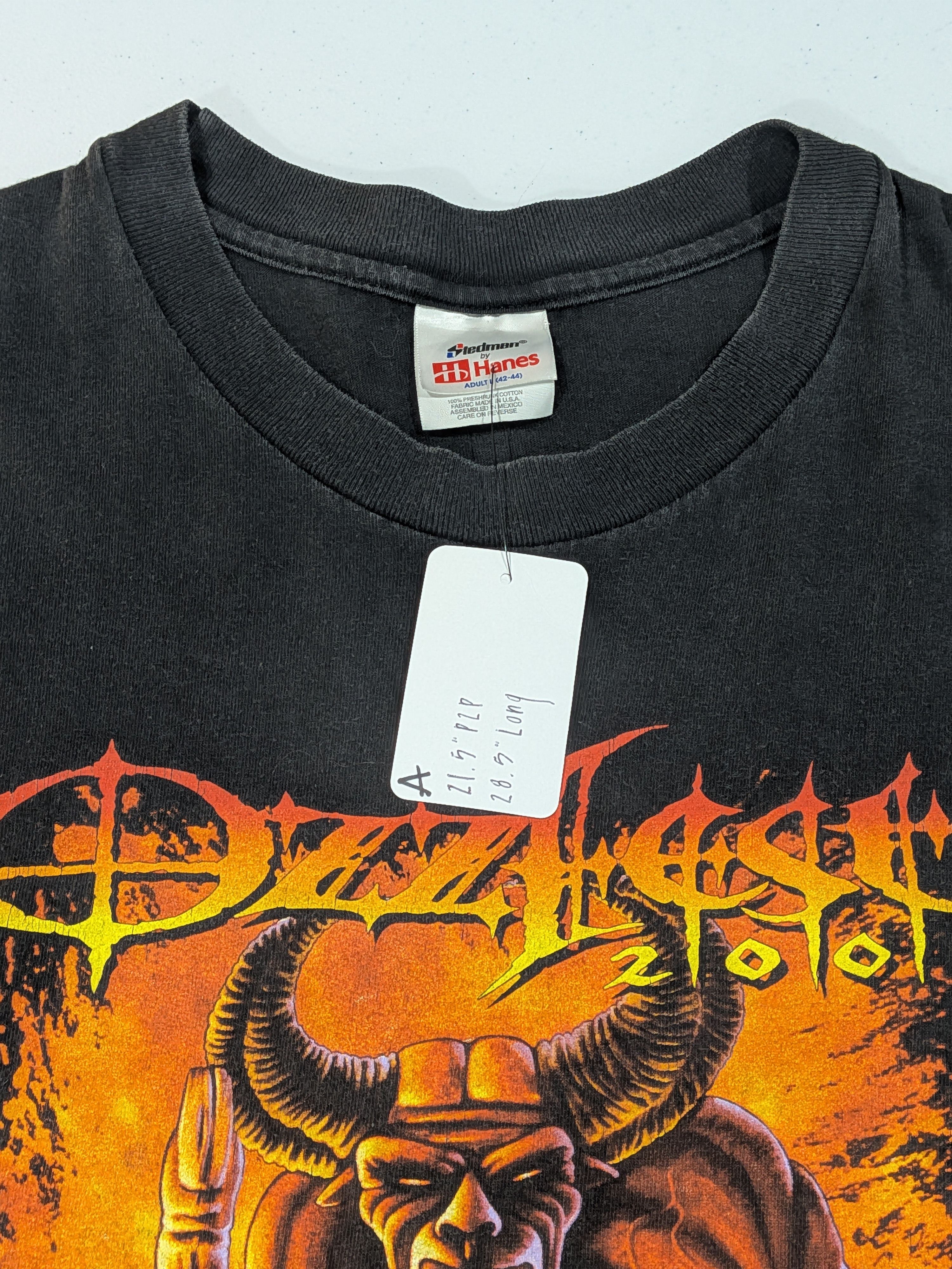 Hanes Vintage Authentic 2001 Ozzfest Tour Tee Size US L / EU 52-54 / 3 - 2 Thumbnail