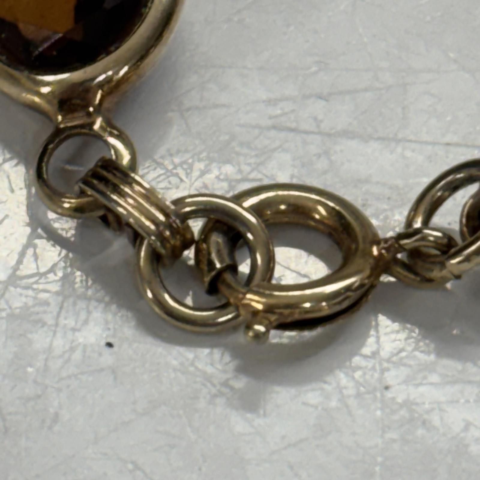 Other Vtg Amber glass gold tone costume jewelry bracelet Size ONE SIZE - 3 Thumbnail