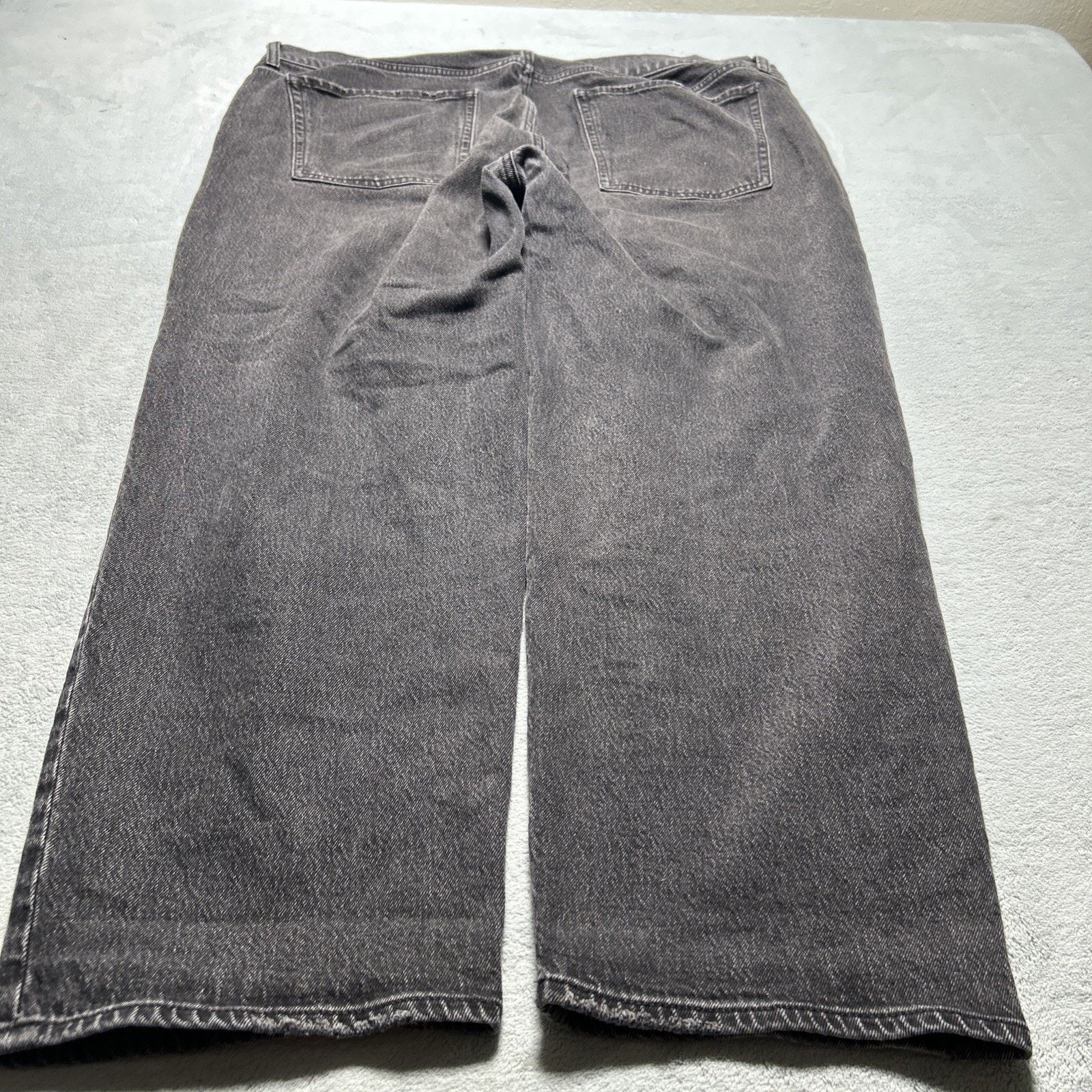 Old Navy Loose Baggy Jeans Women 18 42x27 Hamilton Black Wide Relaxed Size 40" / US 18 - 17 Thumbnail