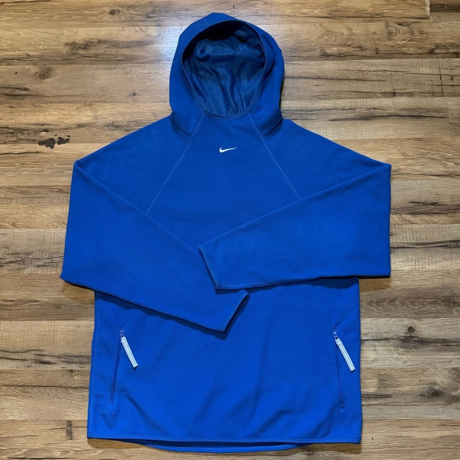 Nike Y2K Nike Team Center Swoosh Fleece Ninja Hoodie Size US M / EU 48-50 / 2 - 3 Thumbnail