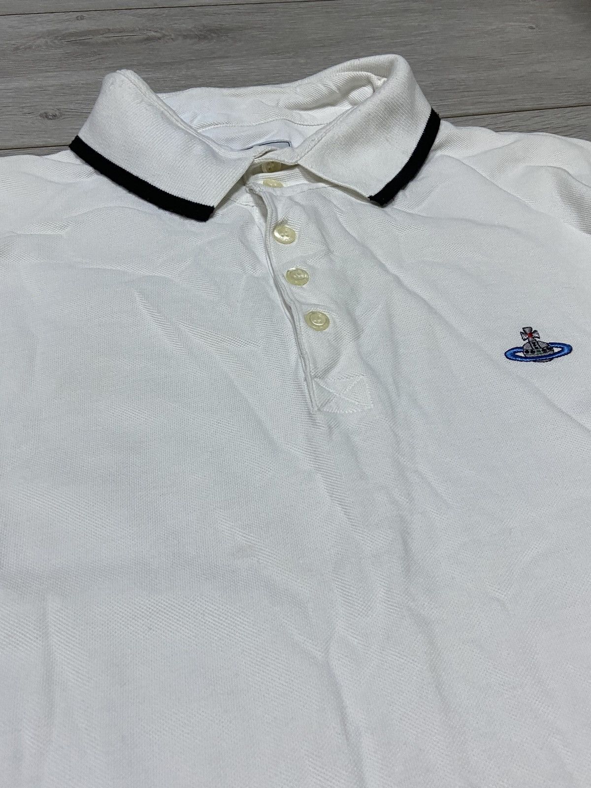 Vivienne Westwood Vivienne Westwood vintage small orb polo stripes Size US XXL / EU 58 / 5 - 5 Thumbnail