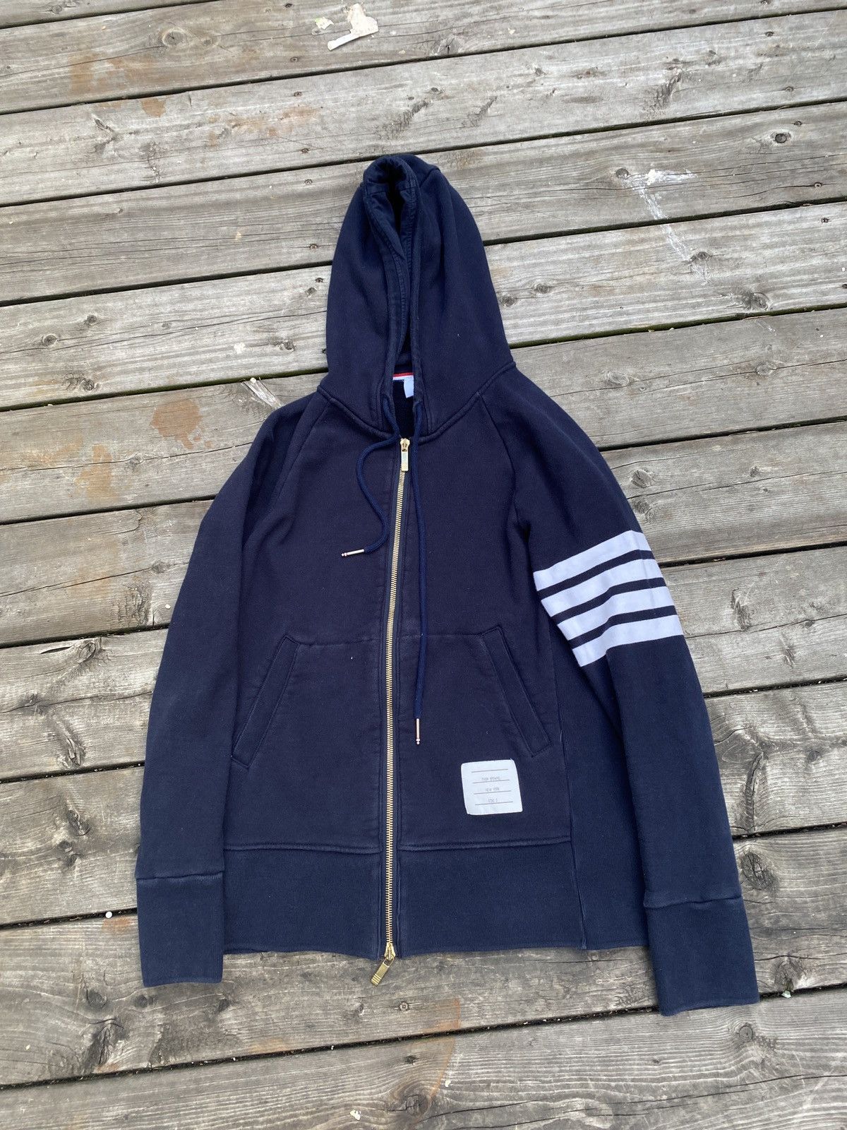 Thom Browne Thom Browne 4 Bar Hoodie Sweater Size 3 Size US L / EU 52-54 / 3 - 22 Thumbnail