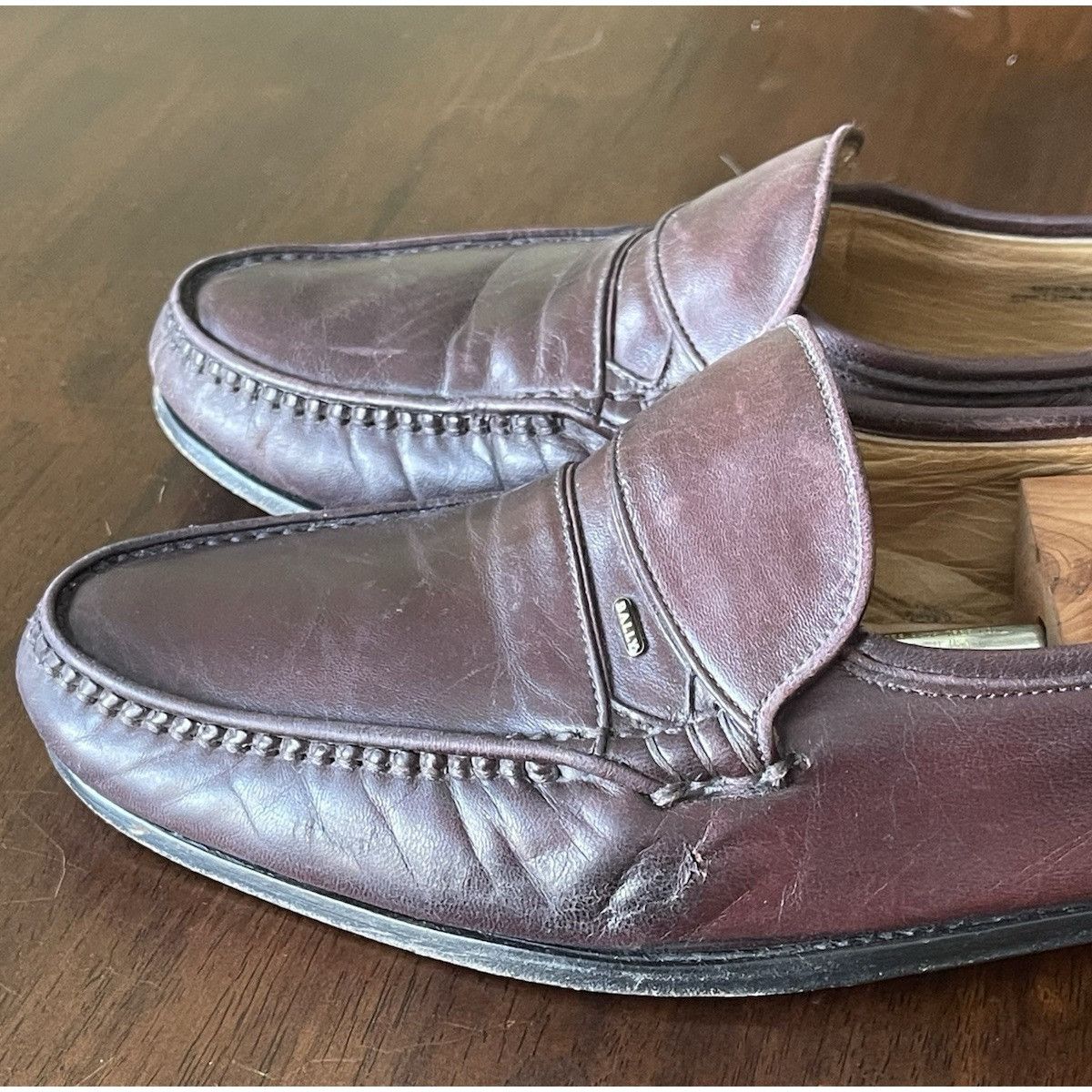 Bally Bally Made in Switzerland Leather Dress Loafers Shoes Brown Size US 9 / EU 42 - 5 Thumbnail