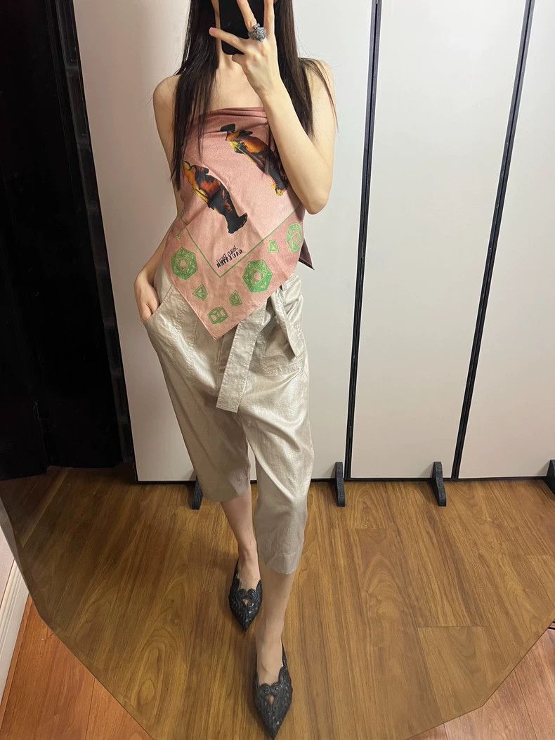 Vivienne Westwood Vivienne Westwood size 2 Champagne Duck Butt Tie Belt Seven Size 25" / US 0 / IT 36 - 8 Thumbnail