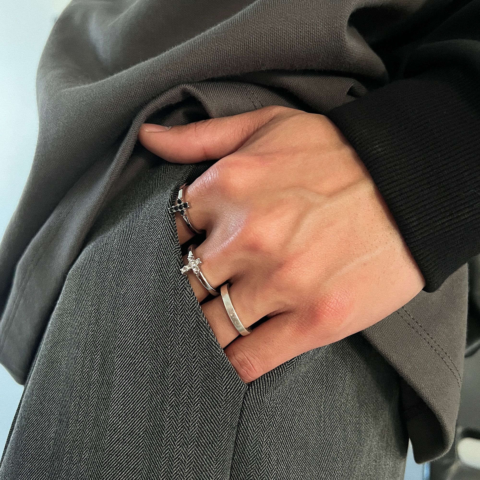 Jewelry Matchless Jewelry Rings Open Size Chrome Ring (Size 7-13) Size ONE SIZE - 1 Thumbnail