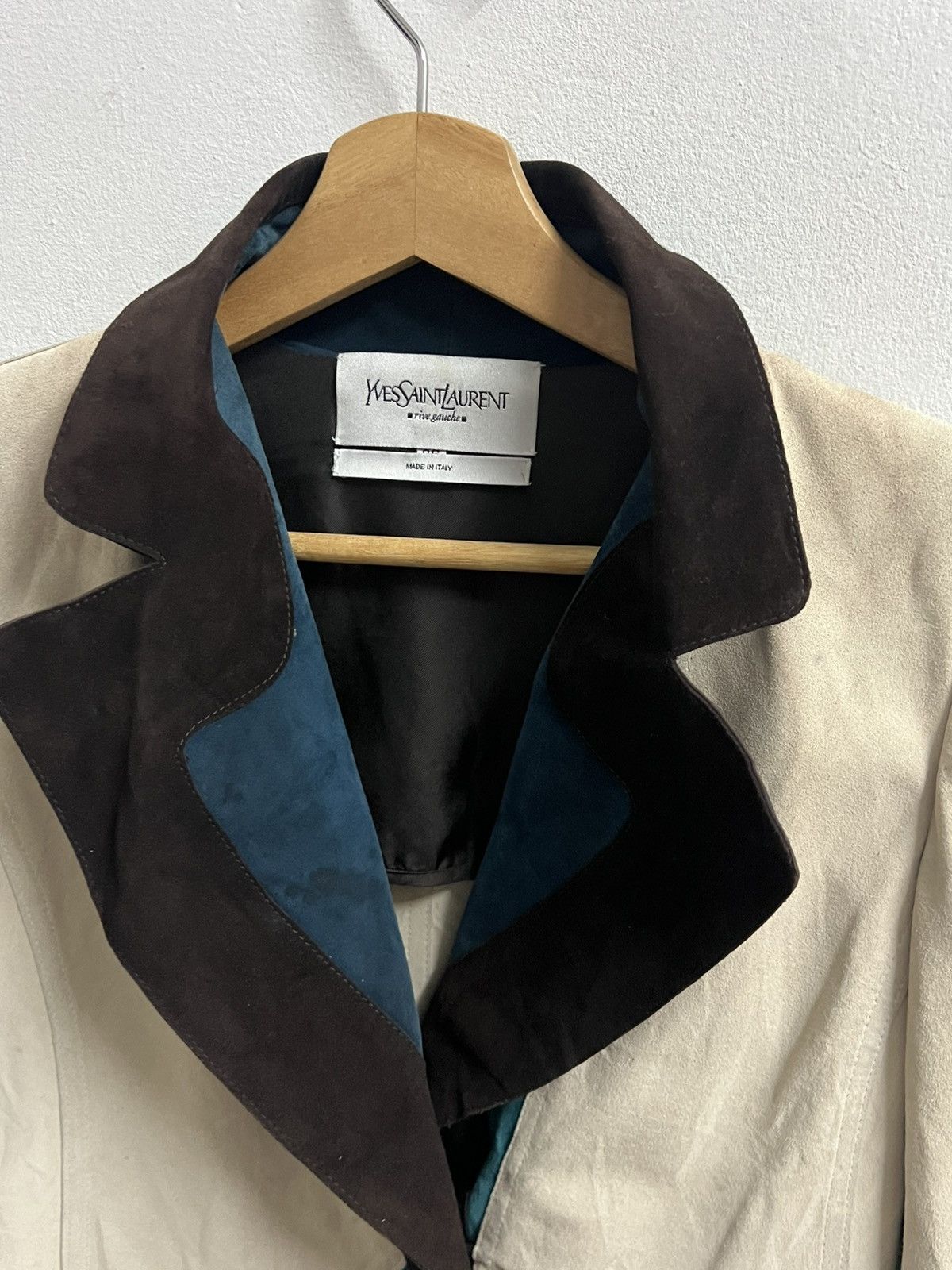 Seditionaries Yves Saint Laurent Multicolour Suede Jacket Size XS / US 0-2 / IT 36-38 - 2 Thumbnail