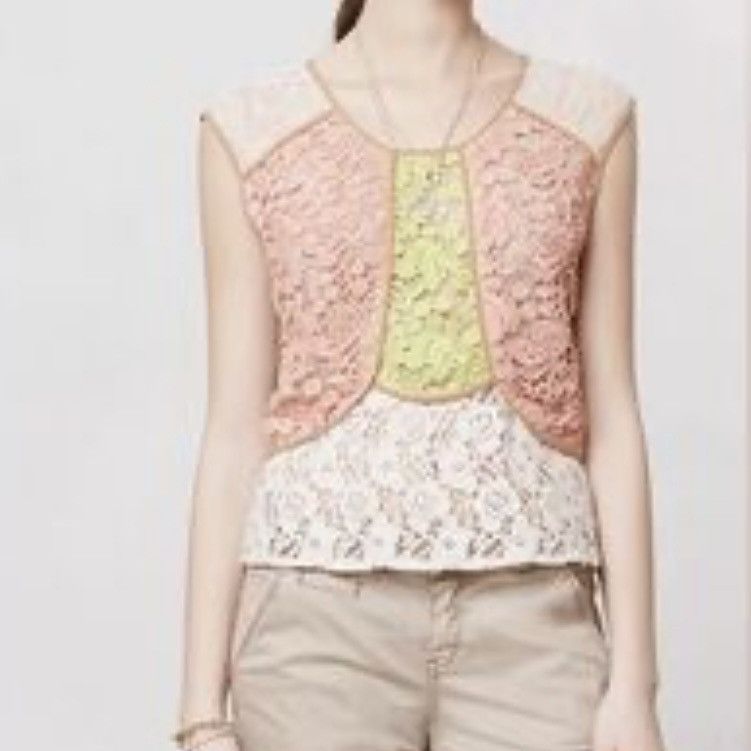 Other Champagne & Strawberry Lace Tank Size M Size M / US 6-8 / IT 42-44 - 1 Thumbnail