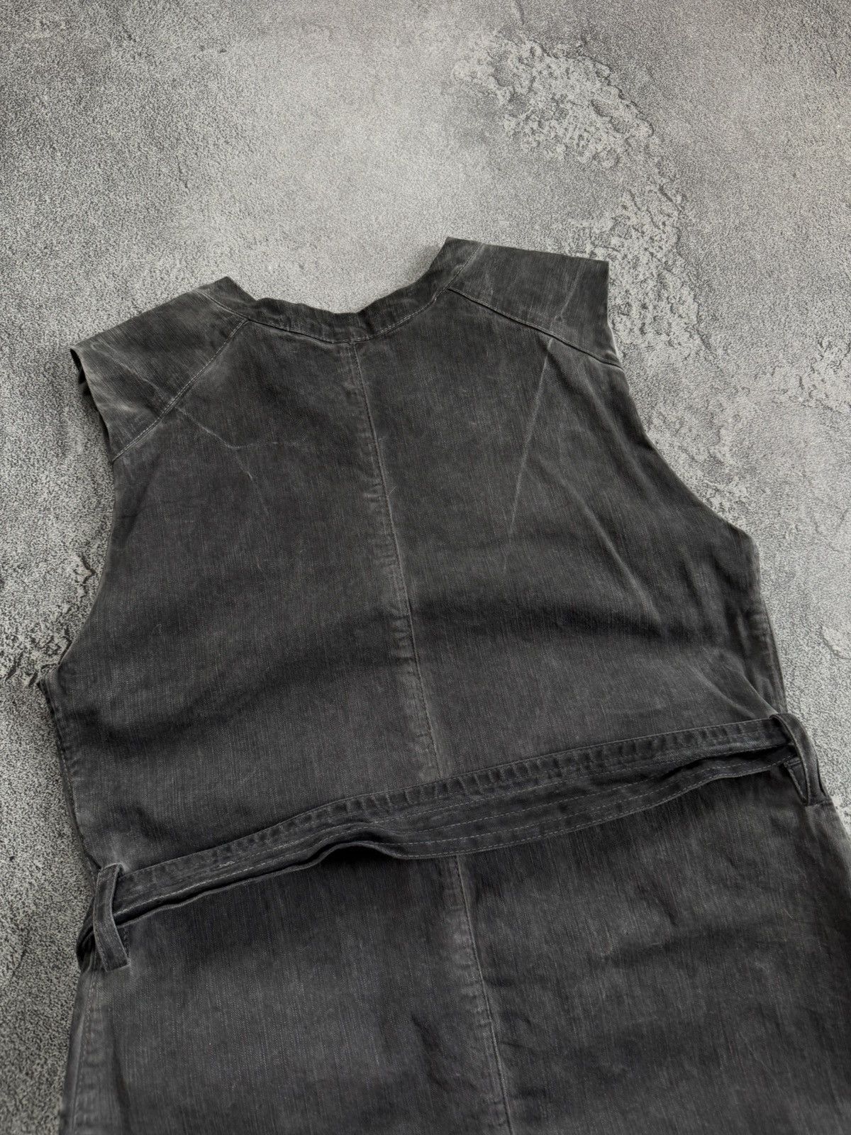 Sarah Pacini Sarah Pacini 1size gray washed zip dress sleeveless Size S / US 4 / IT 40 - 11 Thumbnail