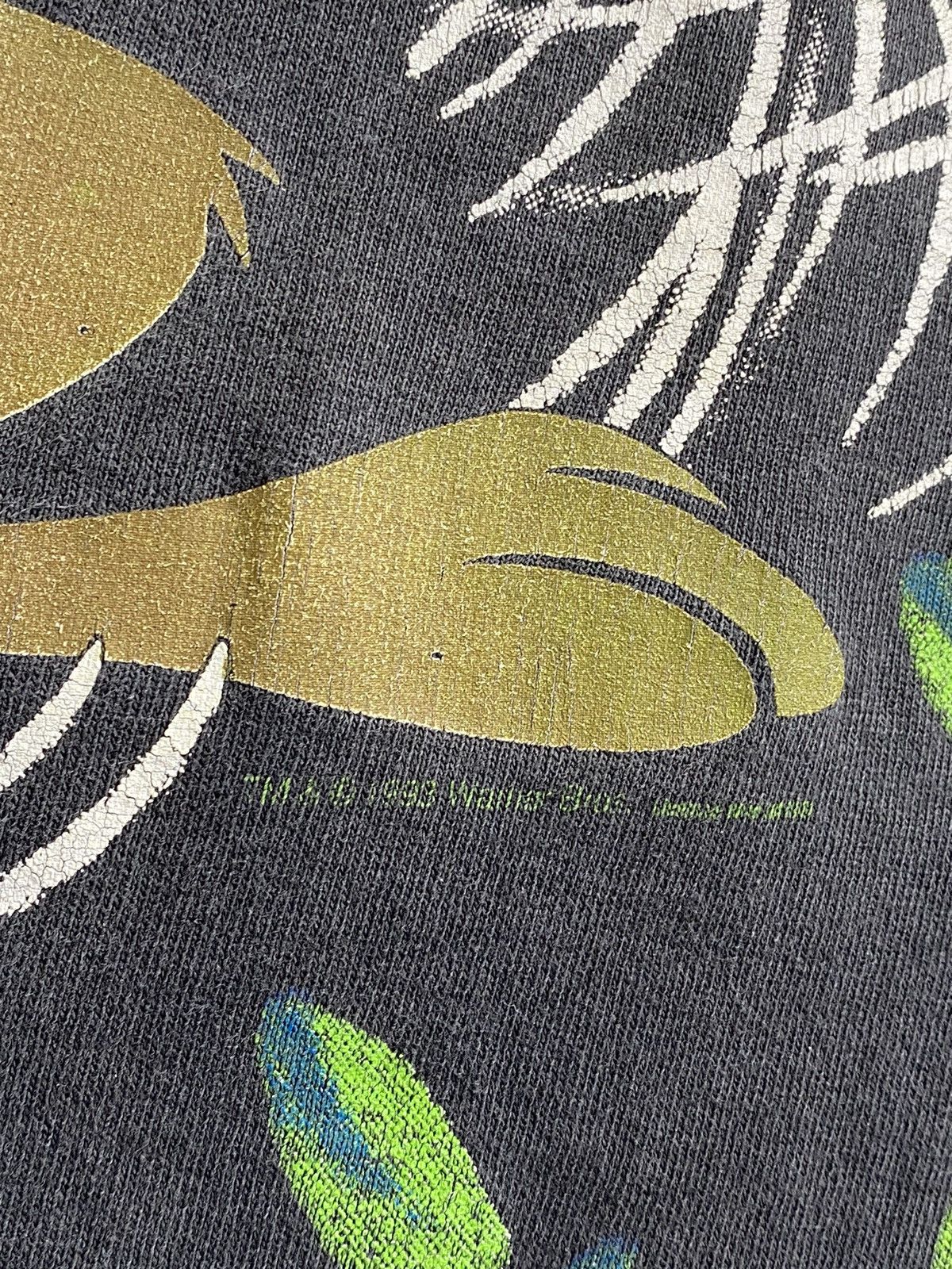 Cartoon Network × Vintage Vintage 1993 Looney Tunes Tasmanian Devil All Overprint Tee Size US L / EU 52-54 / 3 - 12 Thumbnail