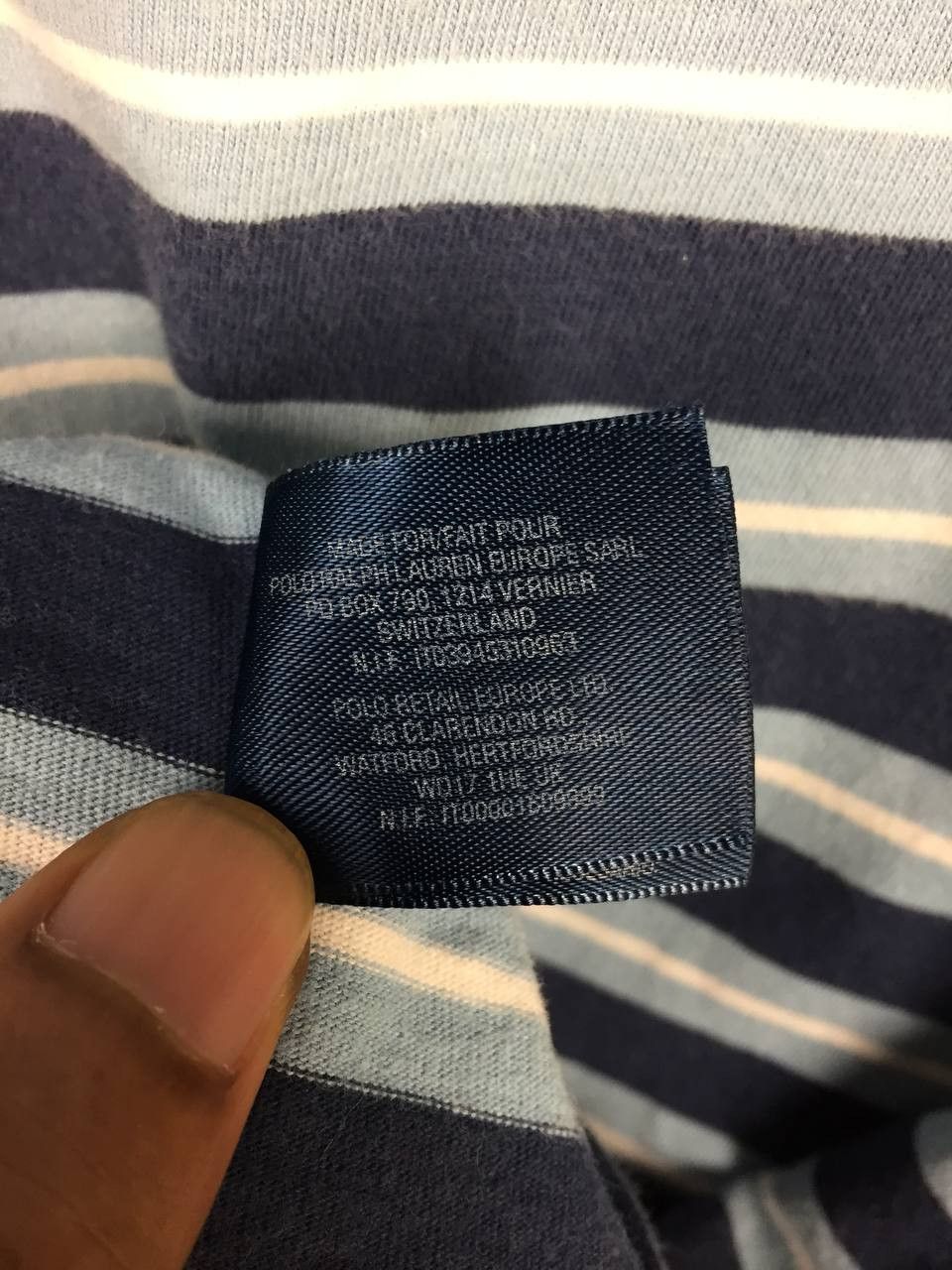 Polo Ralph Lauren × Vintage Vtg Polo Ralph Lauren Small Logo Striped Pocket Tee Size US M / EU 48-50 / 2 - 8 Thumbnail