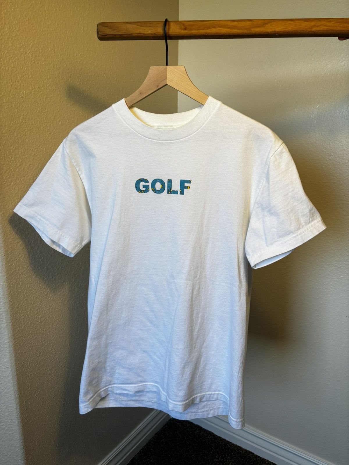 Golf Wang × Tyler The Creator 🔥Golf Wang Flame Logo Tee White Medium Size US M / EU 48-50 / 2 - 1 Thumbnail