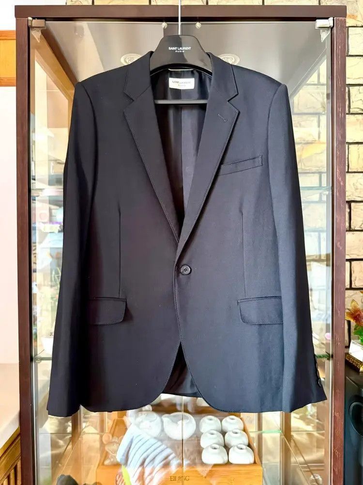 Saint Laurent Paris Sz 52 Saint Laurent Paris 15SS Runway Crystal Pattern Jacke Size US L / EU 52-54 / 3 - 3 Thumbnail
