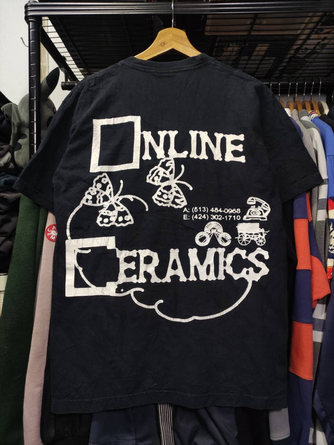 Grateful Dead × Online Ceramics Rare! Online Ceramics Dancing Skeleton Grateful Dead T-Shirt Size US M / EU 48-50 / 2 - 2 Thumbnail