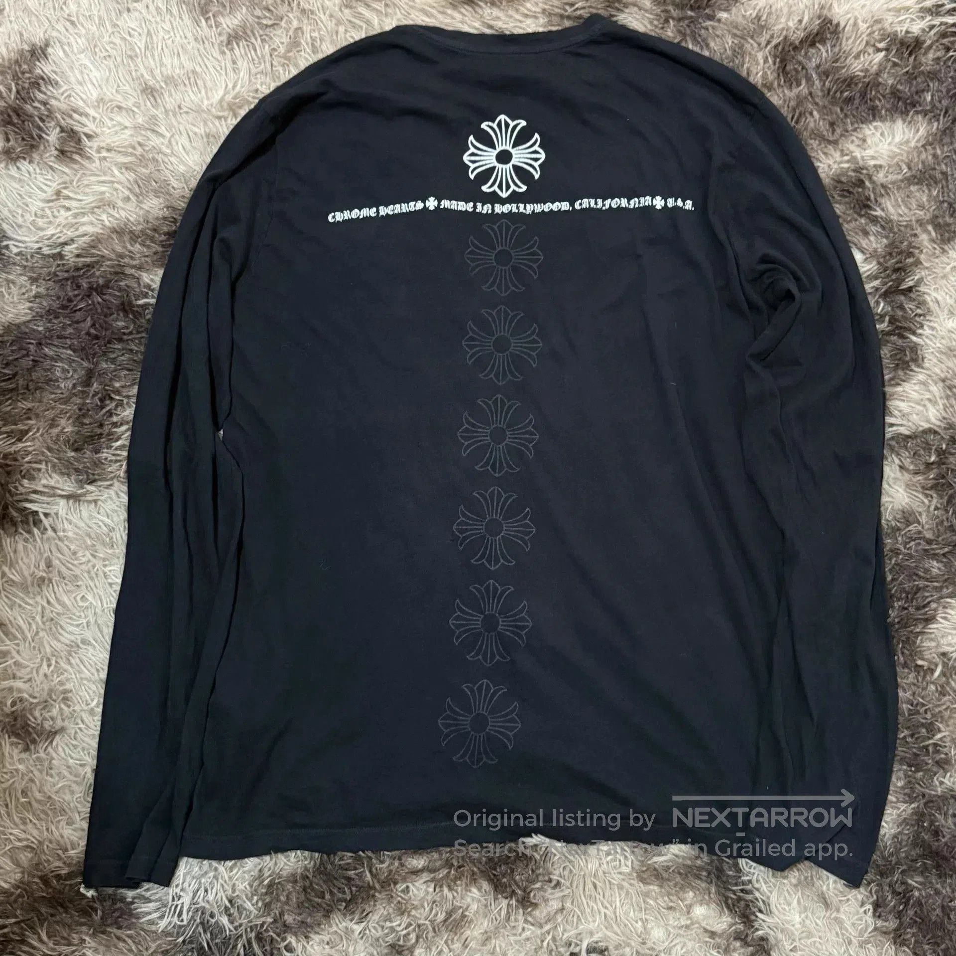 Chrome Hearts Black Long-Sleeve Graphic Shirt Size L. Size US L / EU 52-54 / 3 - 2 Thumbnail