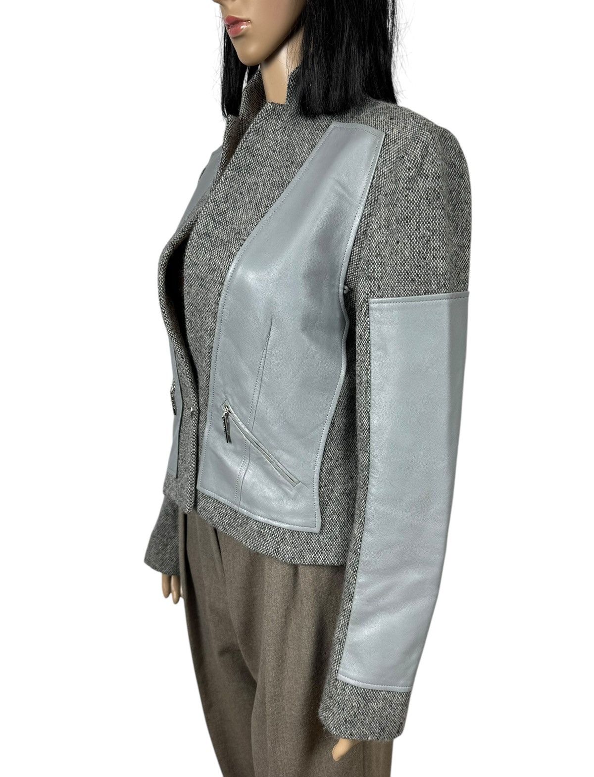 Dior × John Galliano Christian Dior John Galliano Genuine Leather And Wool Jacket Size M / US 6-8 / IT 42-44 - 5 Thumbnail