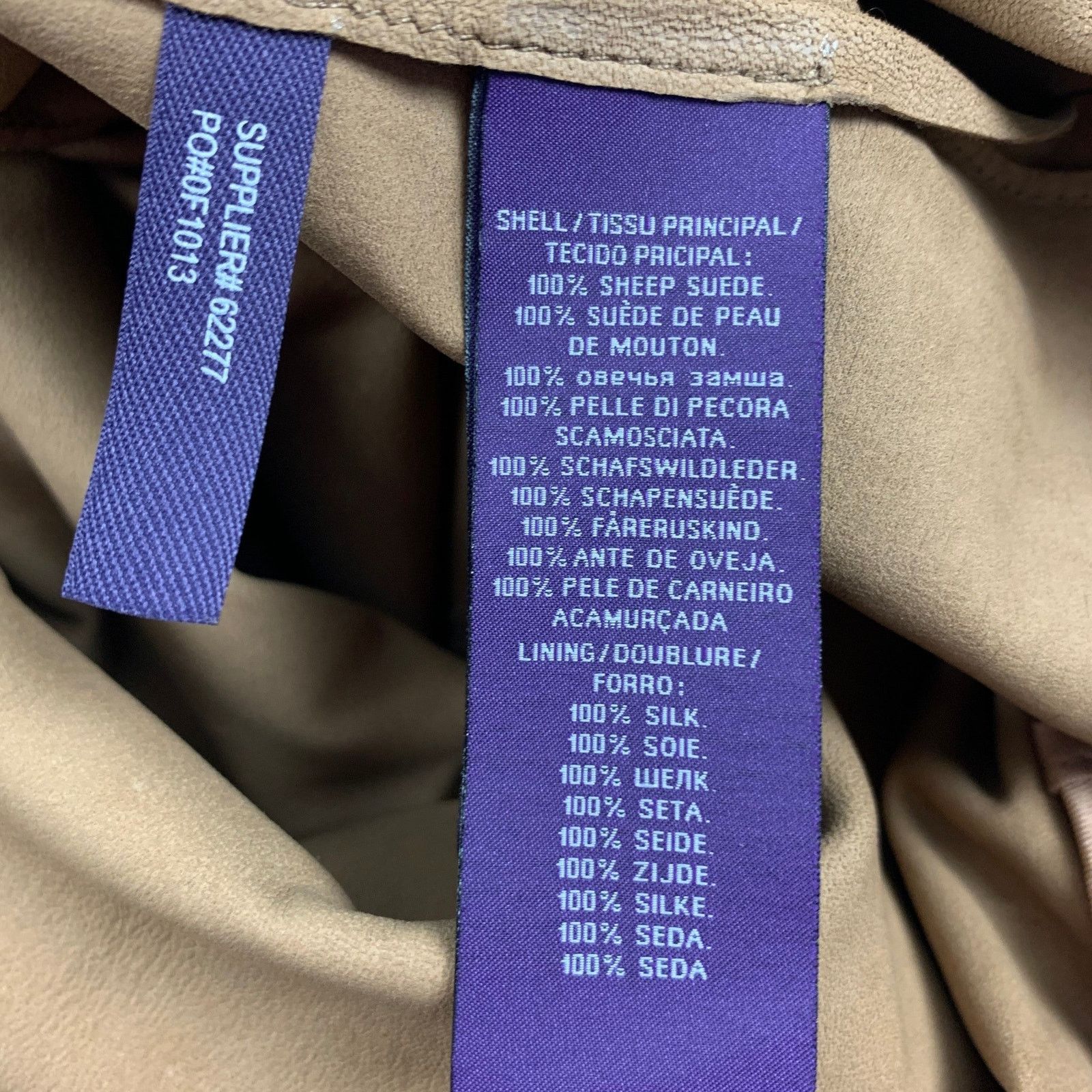 Ralph Lauren 6 Tan Suede Pencil Below Knee Skirt Size 28" / US 6 / IT 42 - 4 Thumbnail