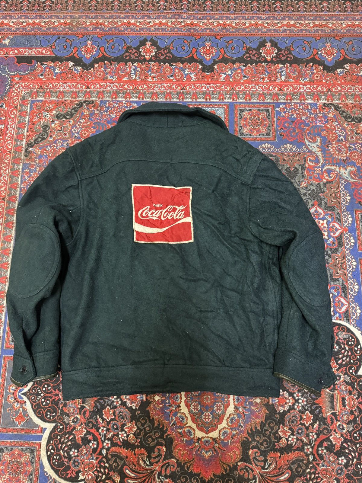 Coca Cola × Vintage VINTAGE 70’S COCA COLA WOOL WORKER JACKET Size US L / EU 52-54 / 3 - 9 Thumbnail