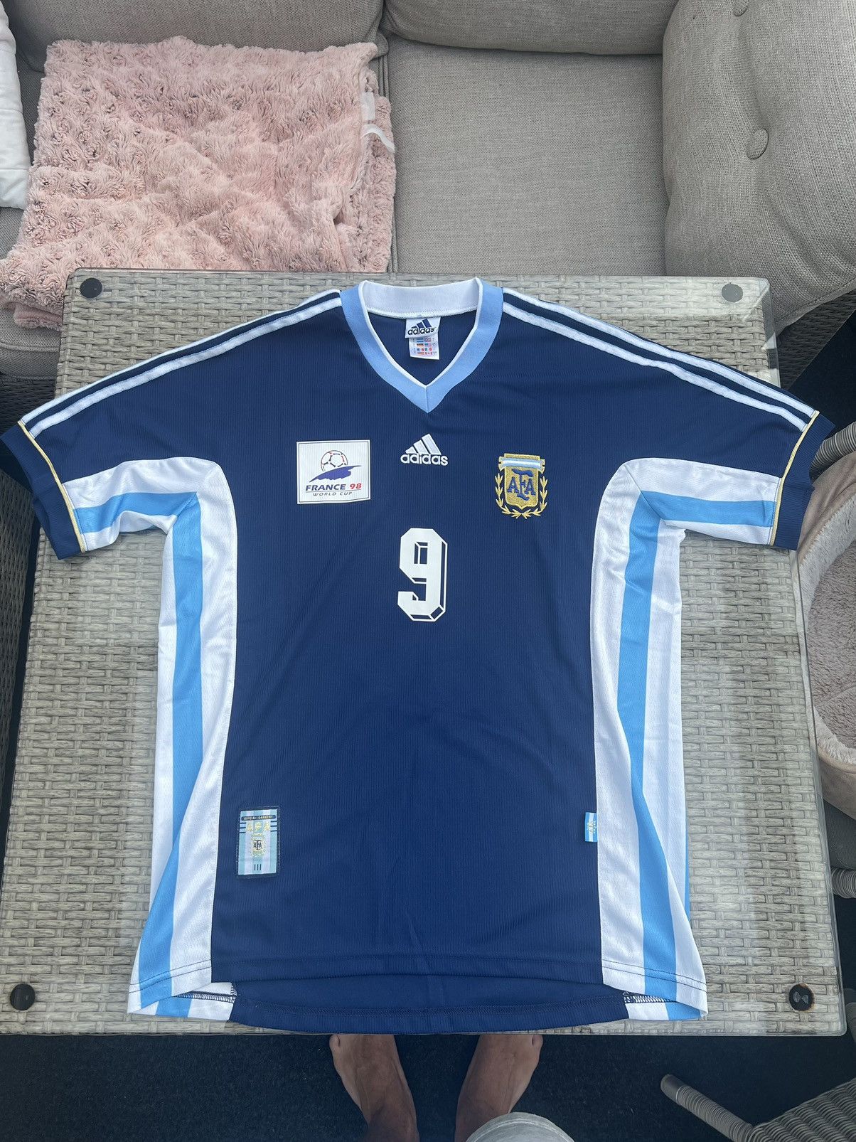 Argentina 2002 Home jersey #9 Batistuta world cup AFA XL New