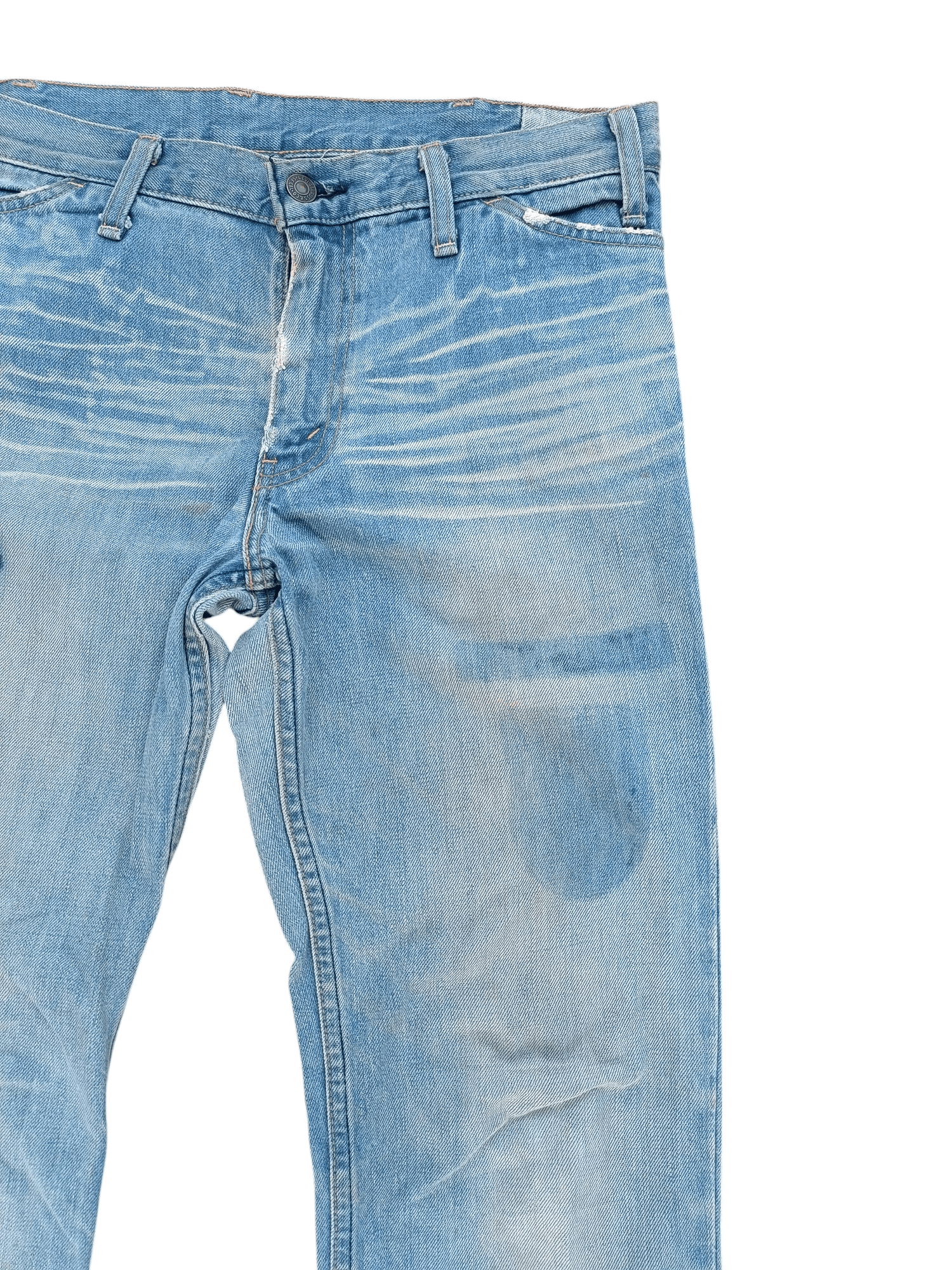 Levi's × Vintage VTG Levis Lot 70646 Flared Whiskers Faded Talon Zipper Jeans Size US 32 / EU 48 - 8 Thumbnail