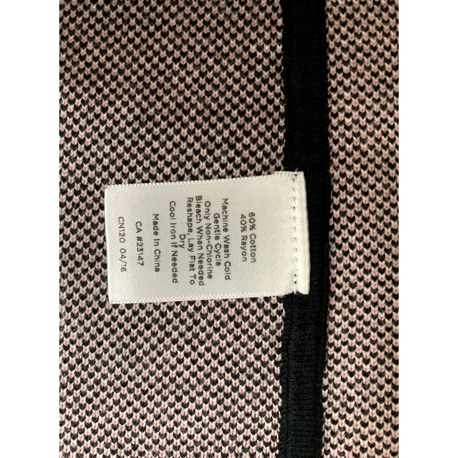 Talbots Talbots Coat Knit Pink White Black Plaid Duster Snap Front Cotton Blend M Womens Medium Size M / US 6-8 / IT 42-44 - 3 Thumbnail