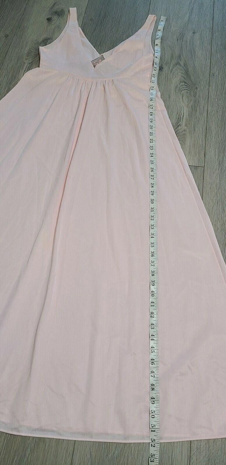 Sears Vintage Nightgown Sears Size 36 Medium Chemise Long v neck Size ONE SIZE - 6 Thumbnail