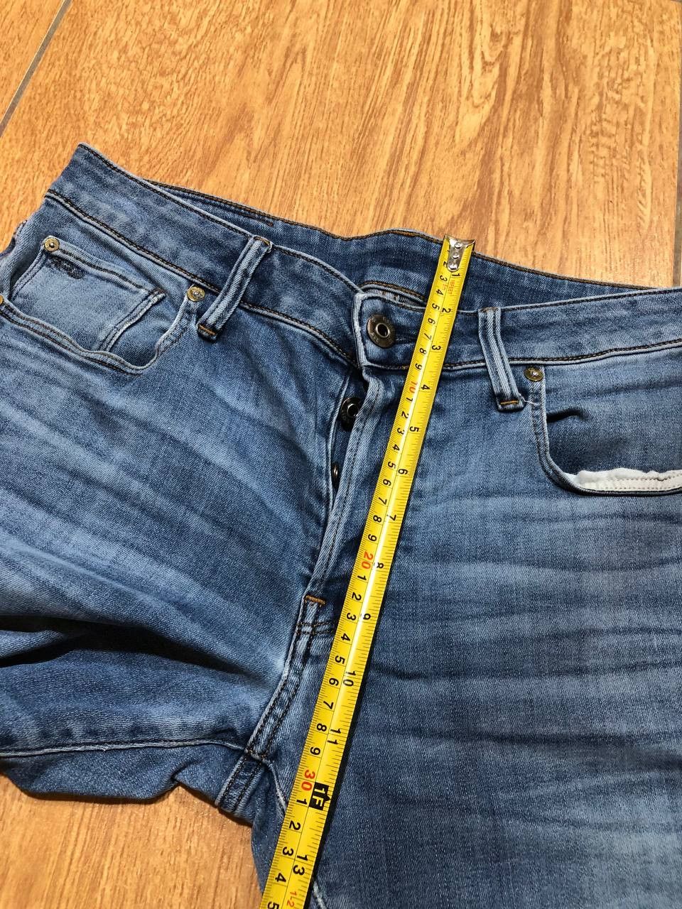 G-Star G Star Raw 3301 Slim Fit Tapered Button Fly Whisker Denim Size US 32 / EU 48 - 12 Thumbnail