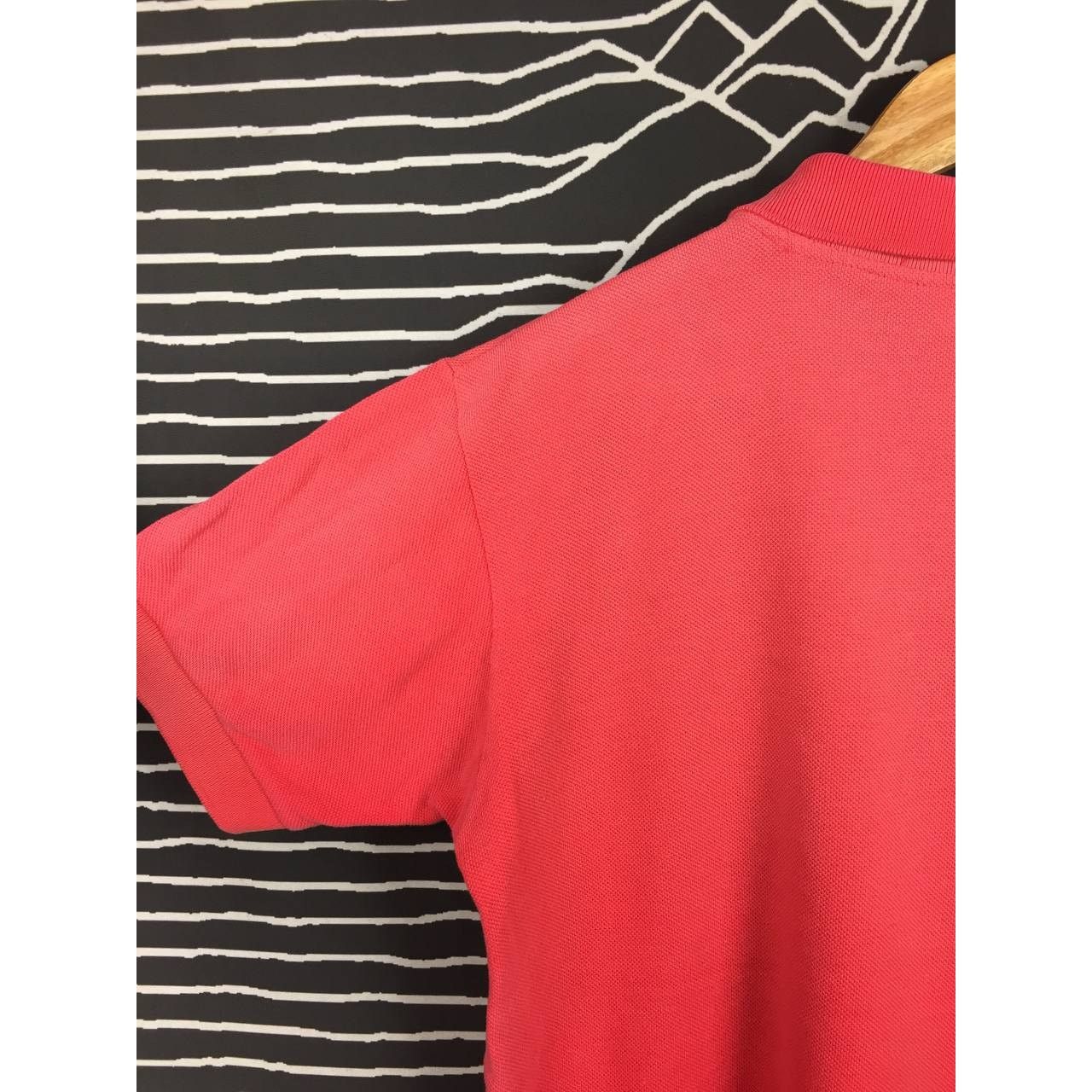 Fred Perry × Vintage Vtg Fred Perry Coral Red Cotton Pique Casual Polo Tee Size US M / EU 48-50 / 2 - 10 Thumbnail