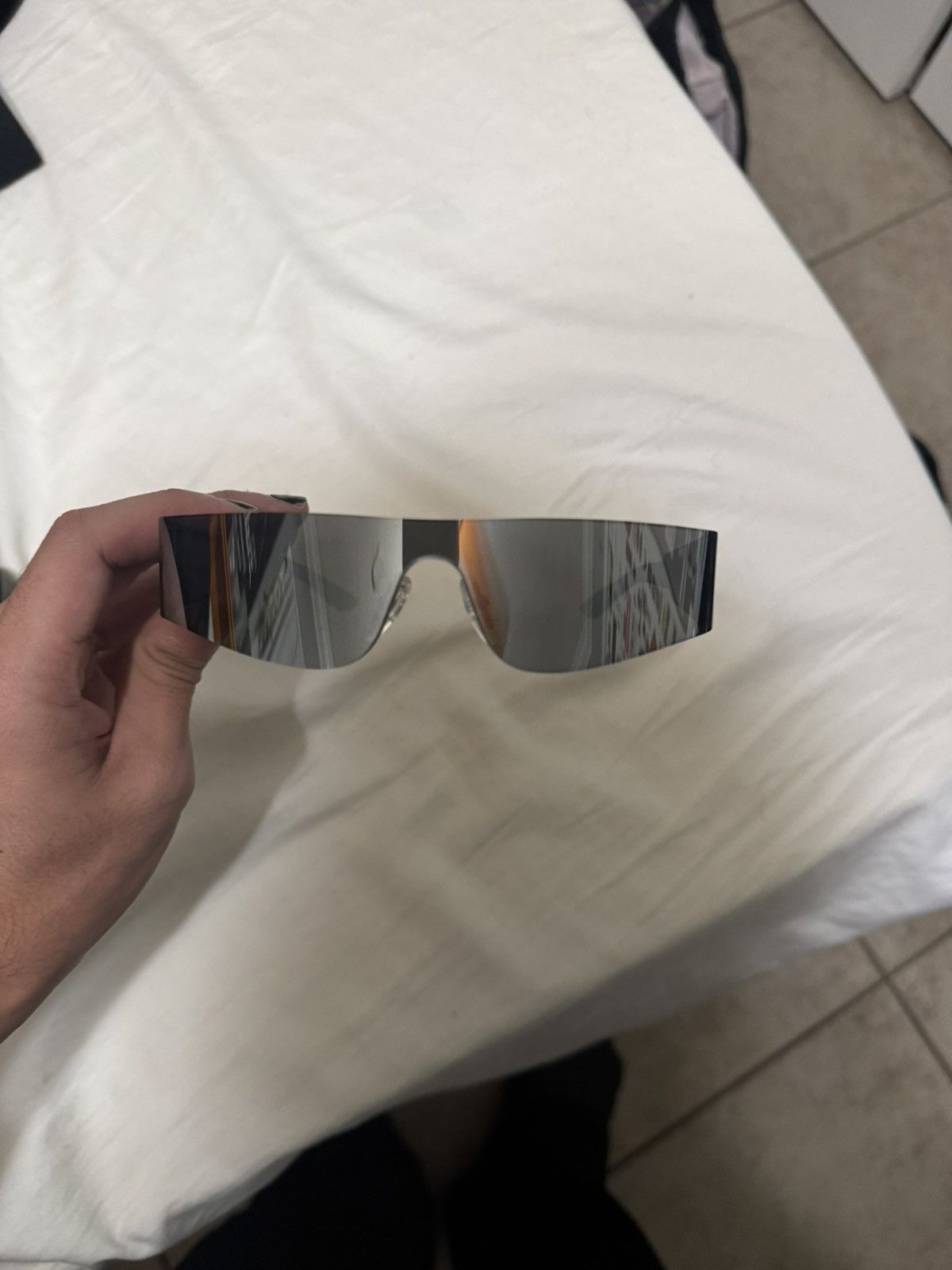 Balenciaga Balenciaga Silver Glasses Size ONE SIZE - 1 Thumbnail