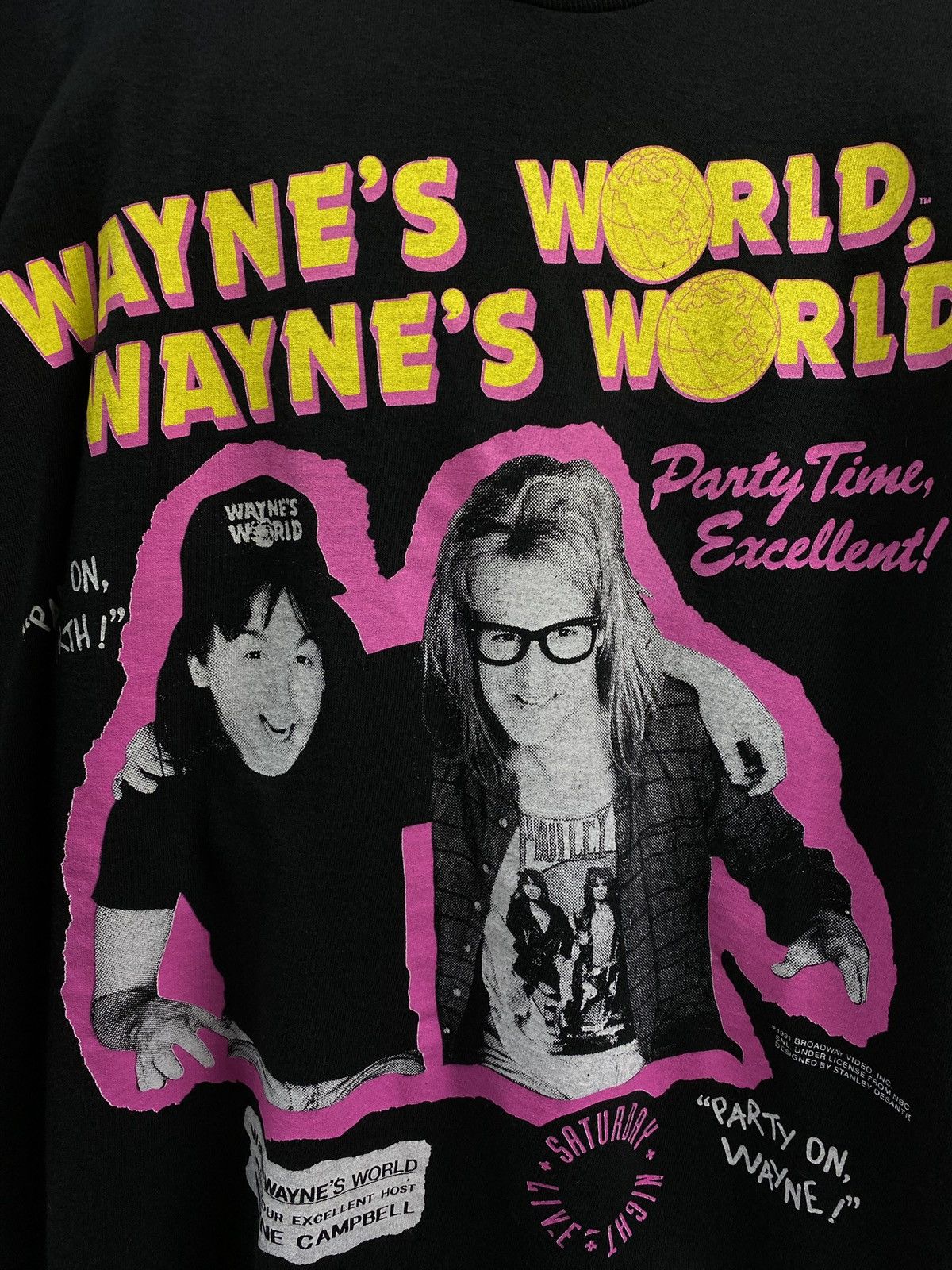 Vintage Vintage 1991 Waynes Word T-Shirt Vtg Movie Tee XLarge Size US XL / EU 56 / 4 - 3 Thumbnail