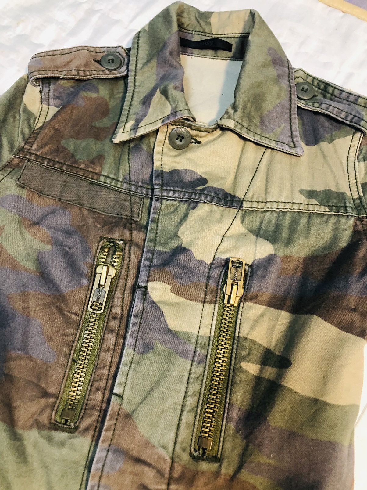 Japanese Brand Moussy Soldier Pattern Jacket (6) Size US M / EU 48-50 / 2 - 4 Thumbnail