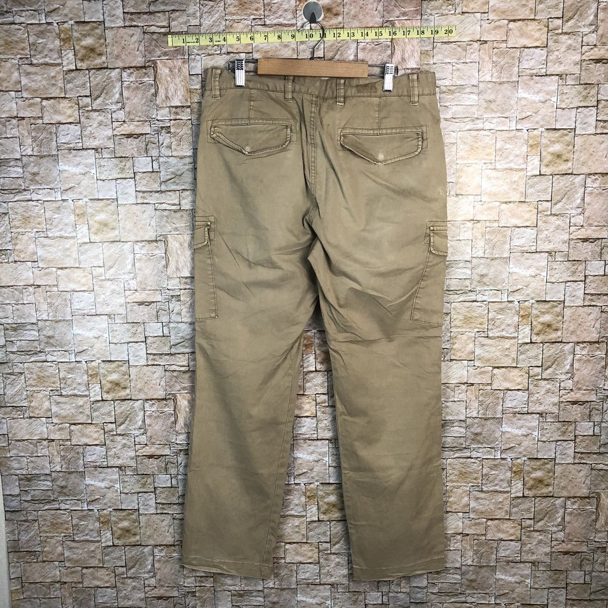 Japanese Brand Uniqlo Brown utility tactical Cargo Multipocket Pants #A342 Size US 32 / EU 48 - 16 Thumbnail