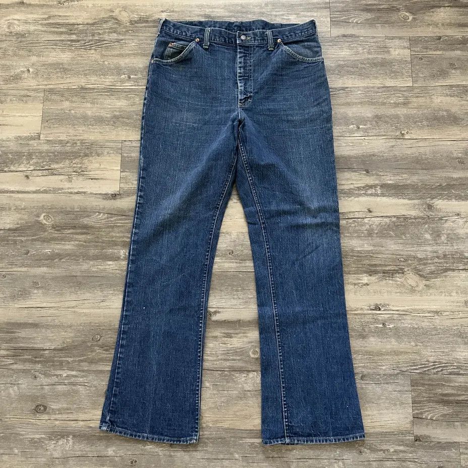 Lee Vintage 70s Lee Denim Jeans Size 36X32 Size US 36 / EU 52 - 4 Thumbnail