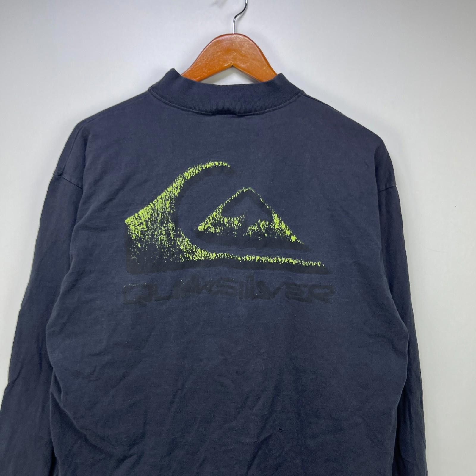 Quiksilver Vintage 90s Quiksilver USA Mock Neck Shirt Large Size US L / EU 52-54 / 3 - 2 Thumbnail