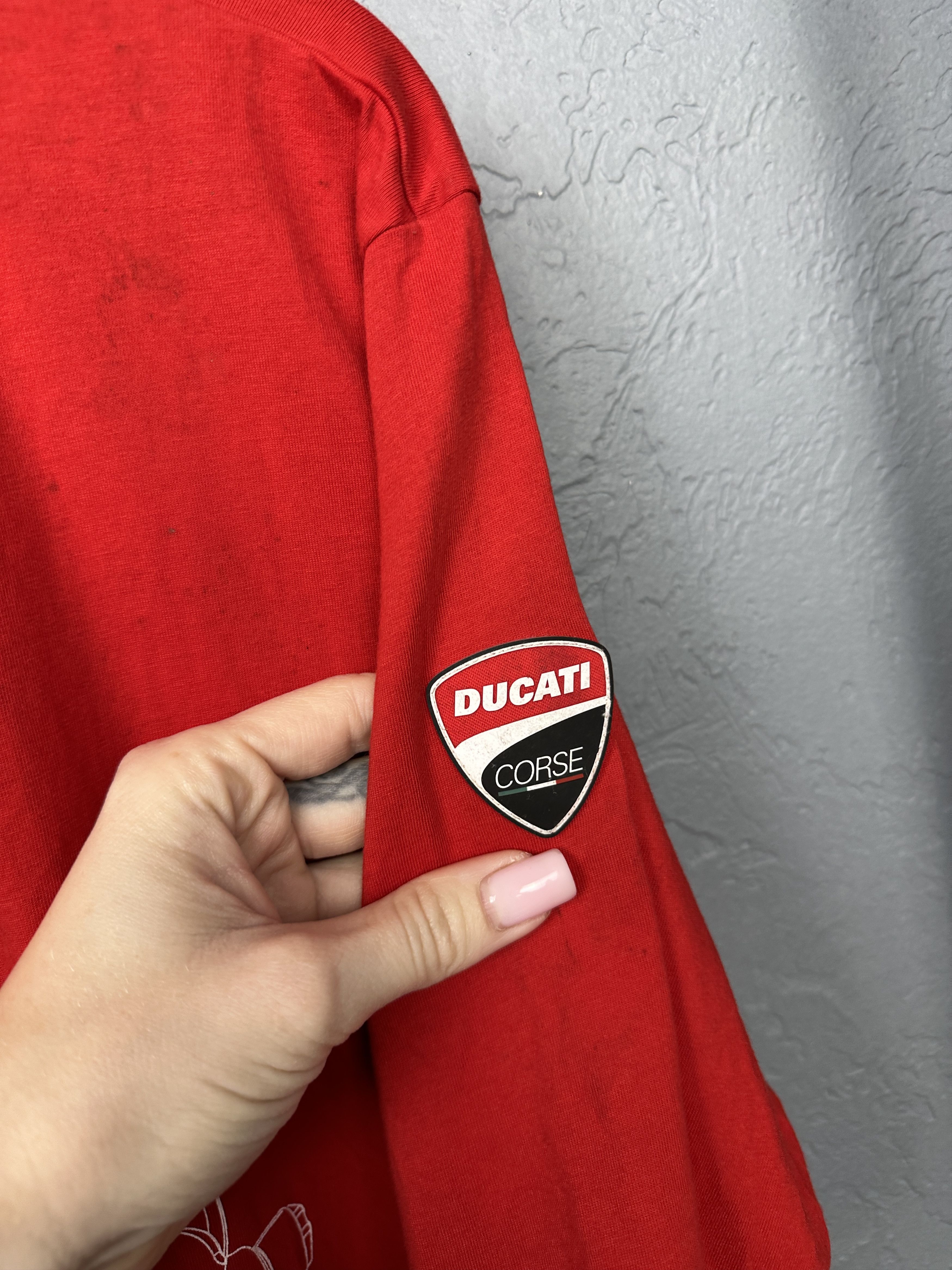 Ducati Ducati Corse Racing Team Vintage Mens Crew Neck T-Shirt Size US XL / EU 56 / 4 - 3 Thumbnail
