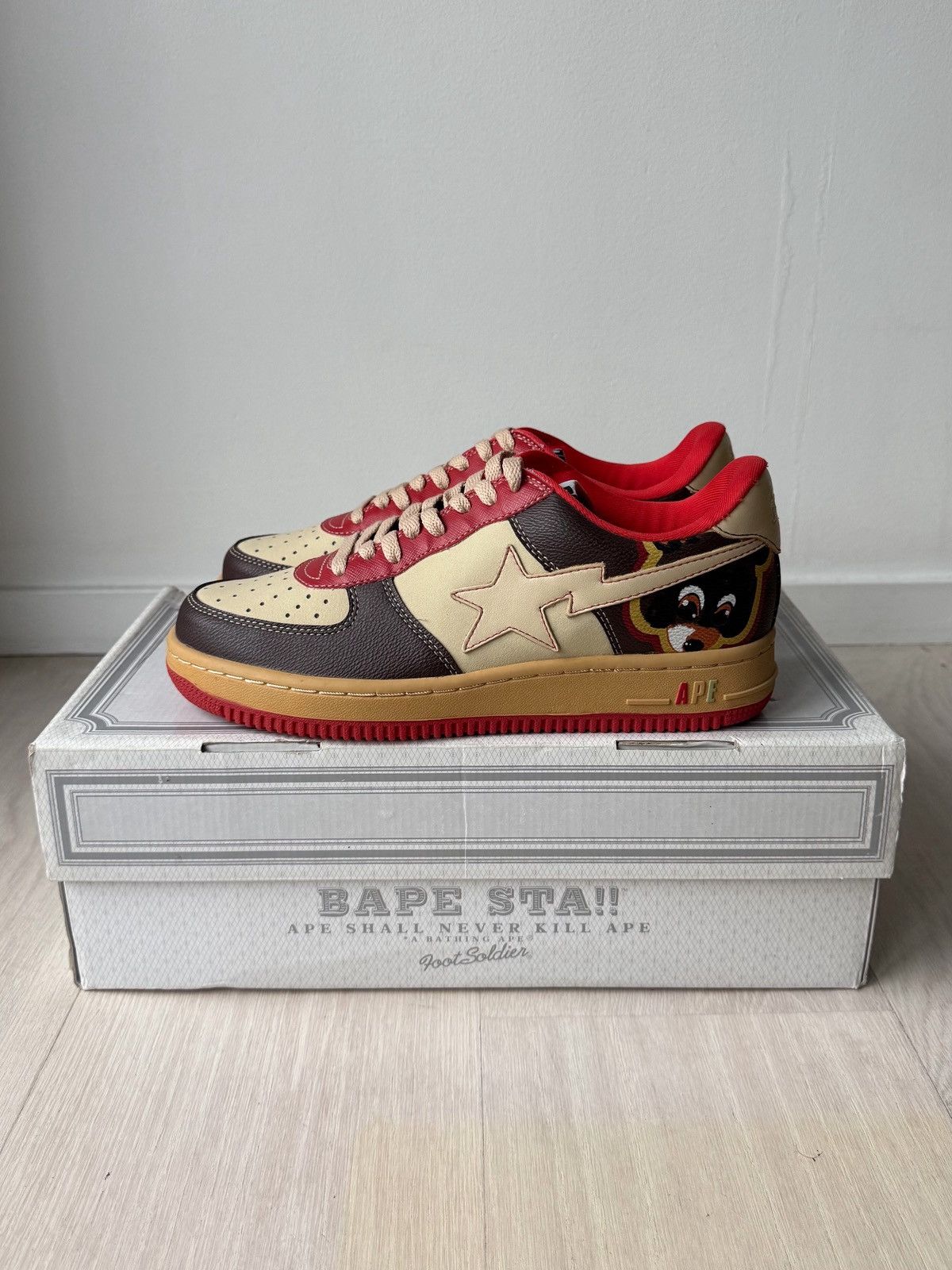 Bape 2007 Bapesta Low Kanye West College Drop Out Size US 8.5 / EU 41-42 - 3 Thumbnail