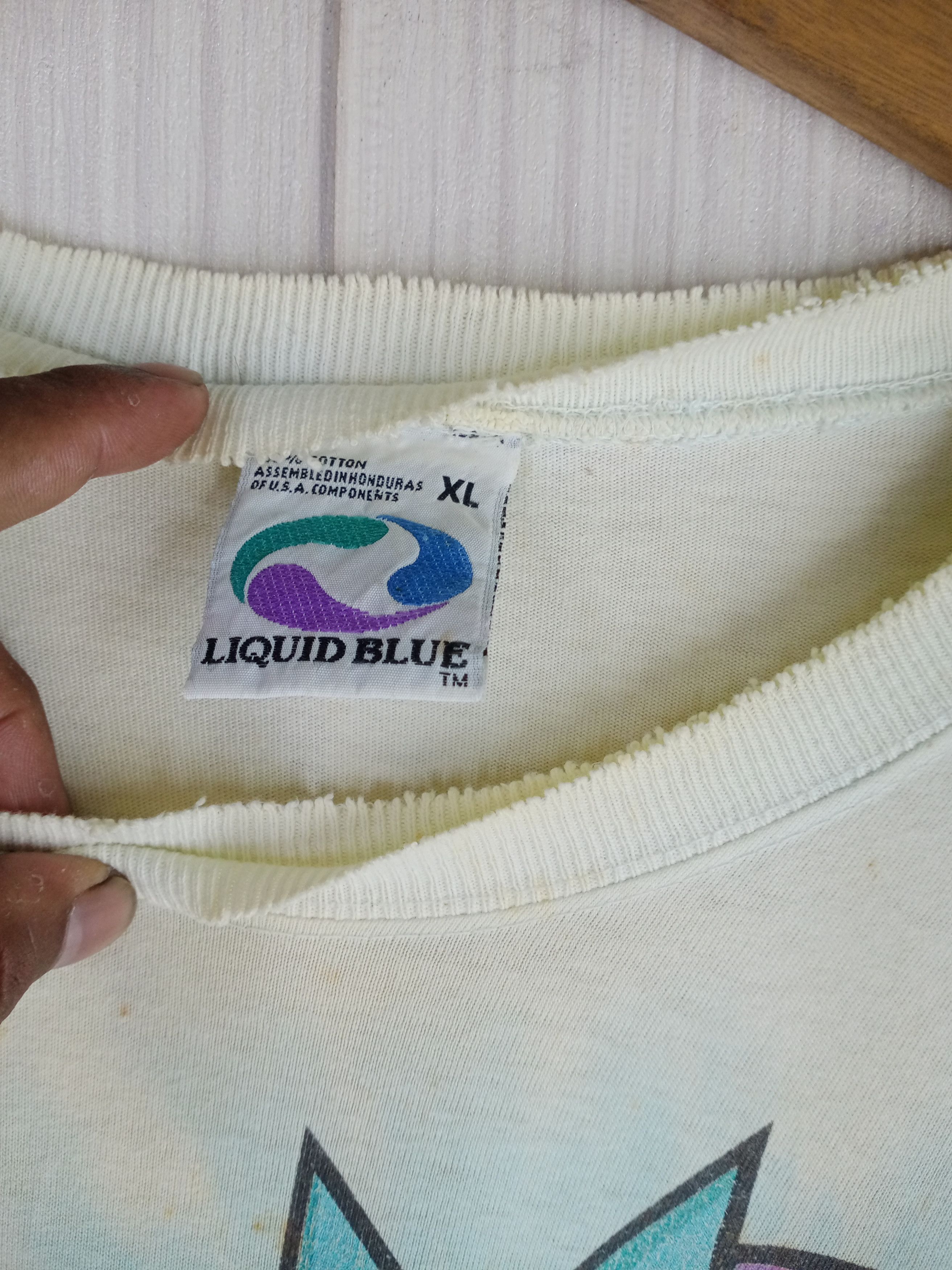 Grateful Dead × Liquid Blue Very Rare Vintage 90s Grateful Dead Band Distressed Tshirt Size US XL / EU 56 / 4 - 7 Thumbnail