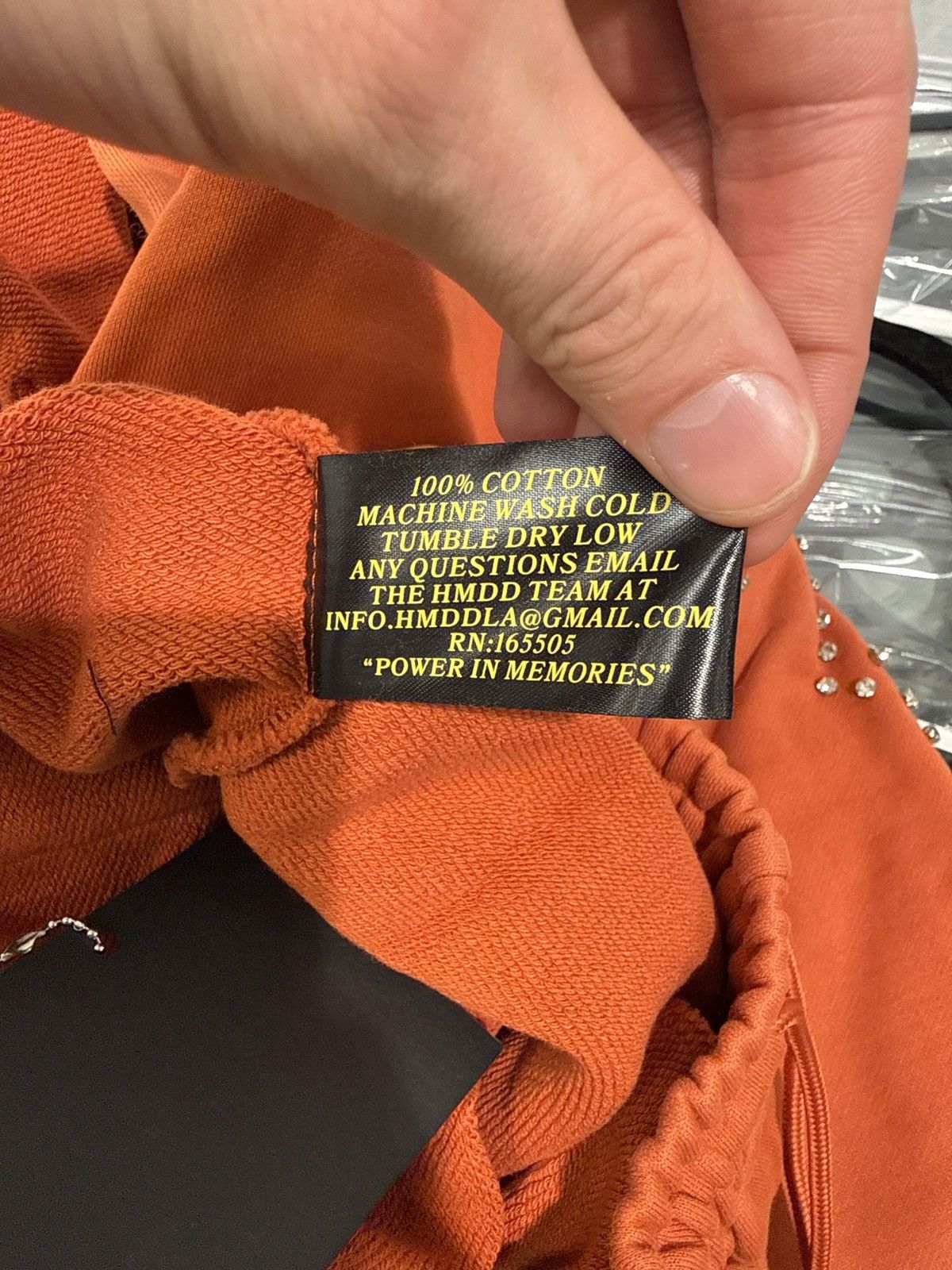 HMDD Happy Memories Don’t Die Orange Studded Sweatpants Medium Size US 32 / EU 48 - 5 Thumbnail