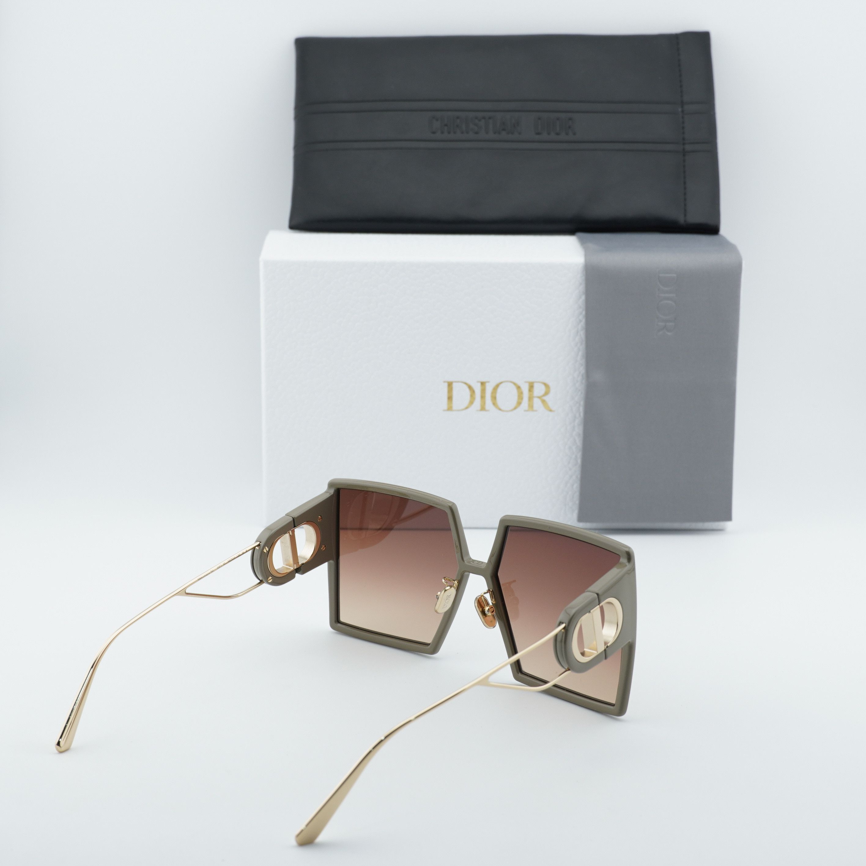Dior Dior 30MONTAIGNE SU 55F1 Sunglasses Green Square Frame Size ONE SIZE - 10 Thumbnail
