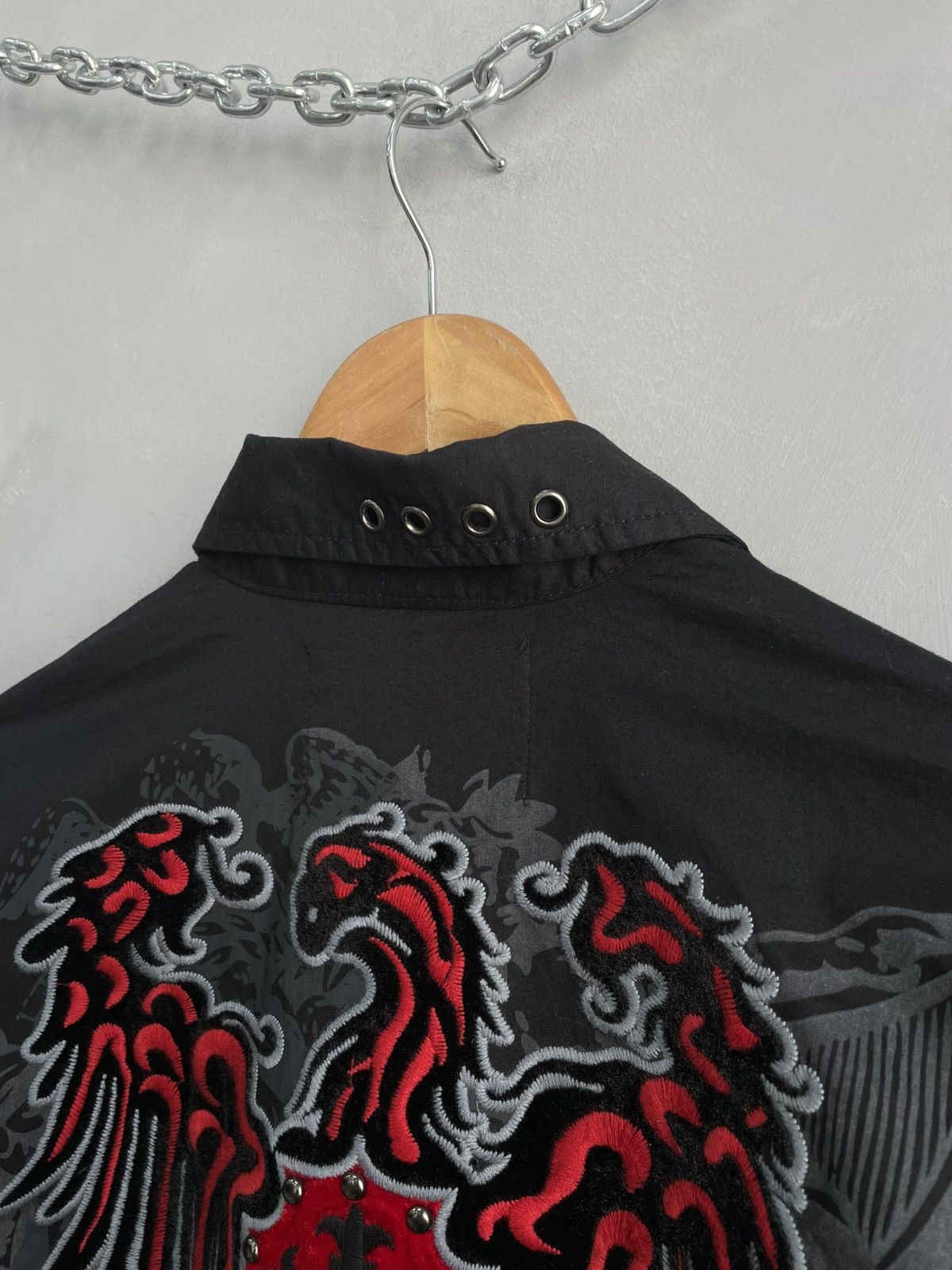 Affliction Vintage opium affliction style punk goth shirt button up Size US L / EU 52-54 / 3 - 12 Thumbnail