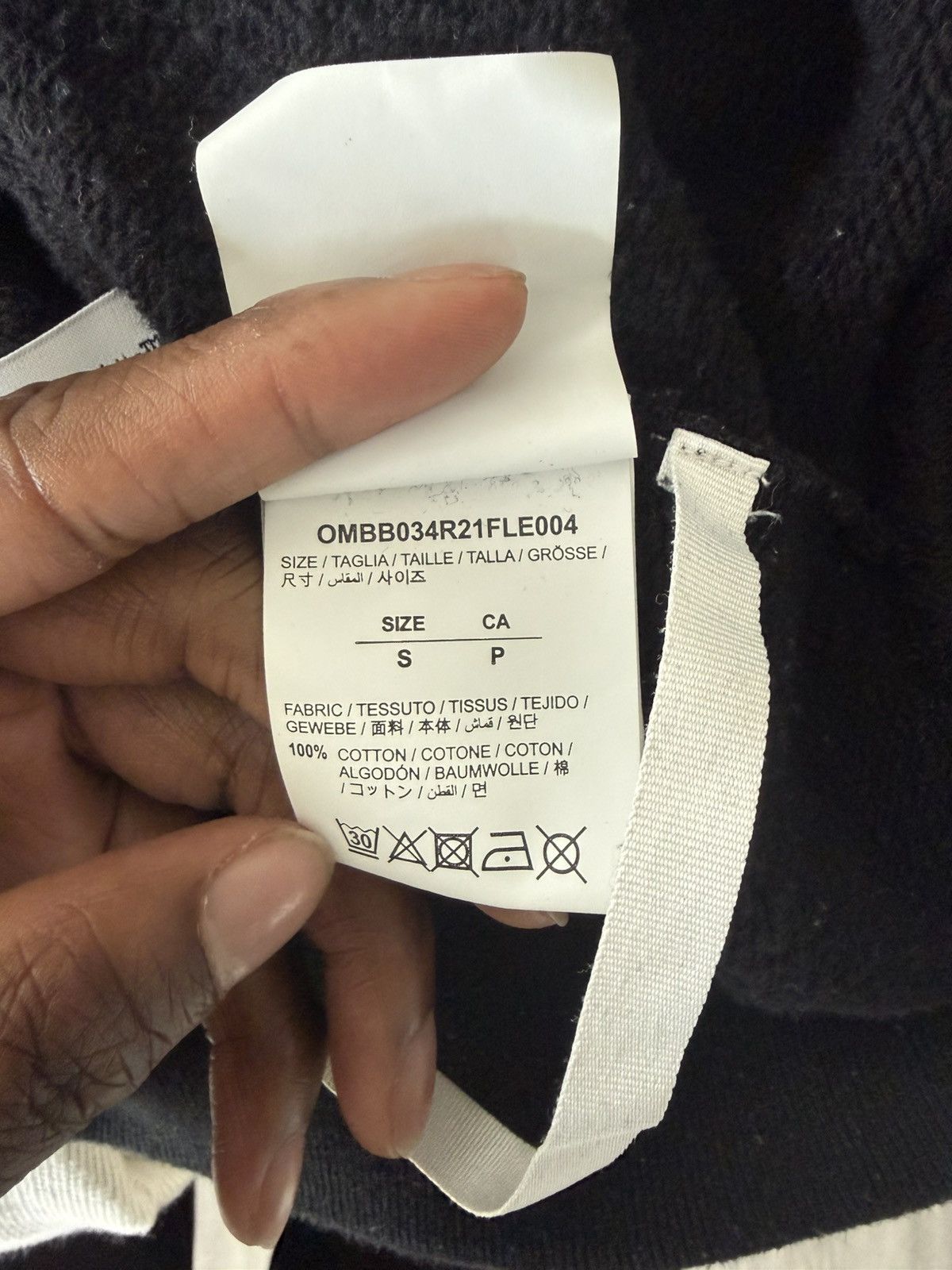 Off-White Off-White Caravaggio Black Hoodie Size US S / EU 44-46 / 1 - 4 Thumbnail