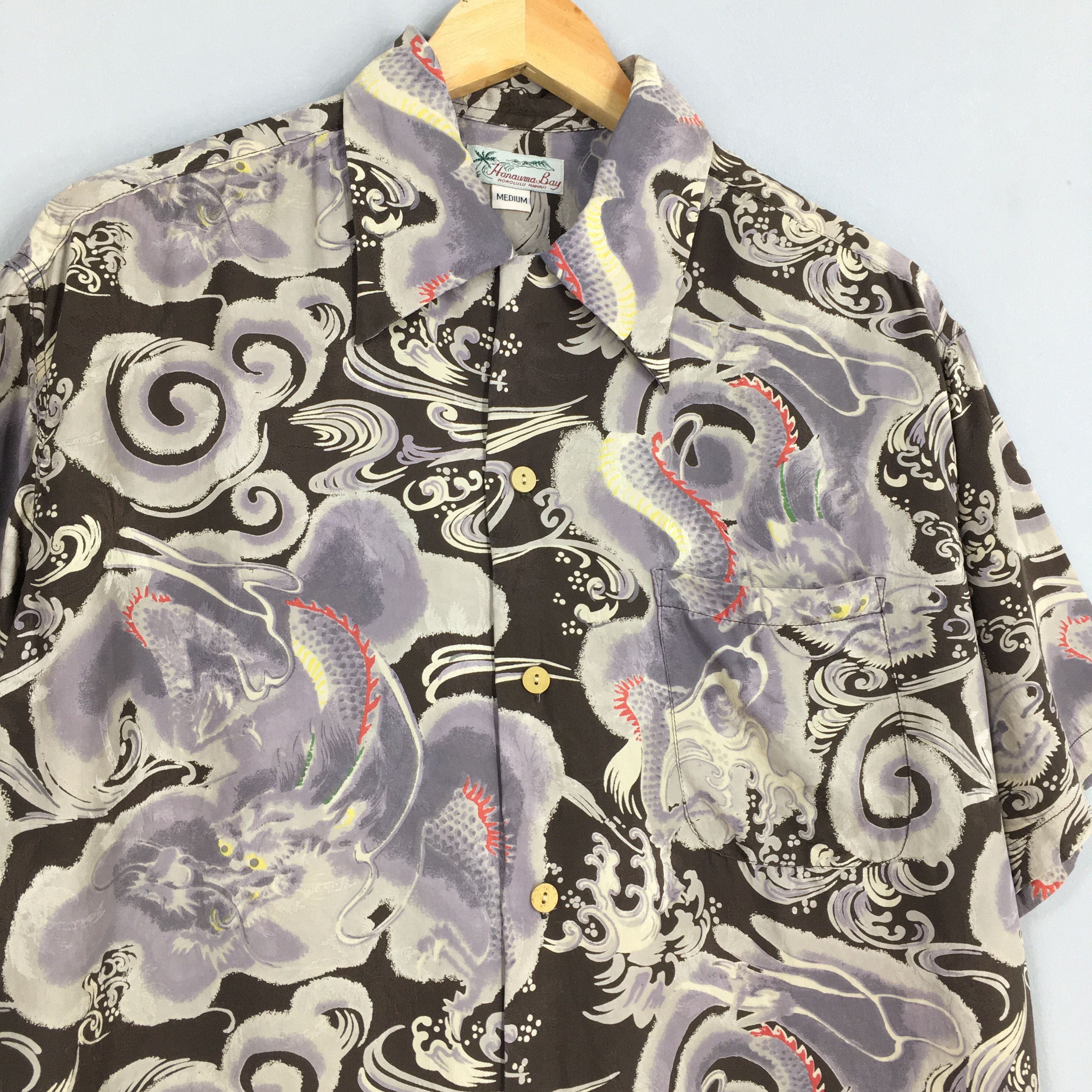 Other Vintage 80s Rockabilly Hawaiian Aloha Dragon Shirt Medium Size US M / EU 48-50 / 2 - 3 Thumbnail