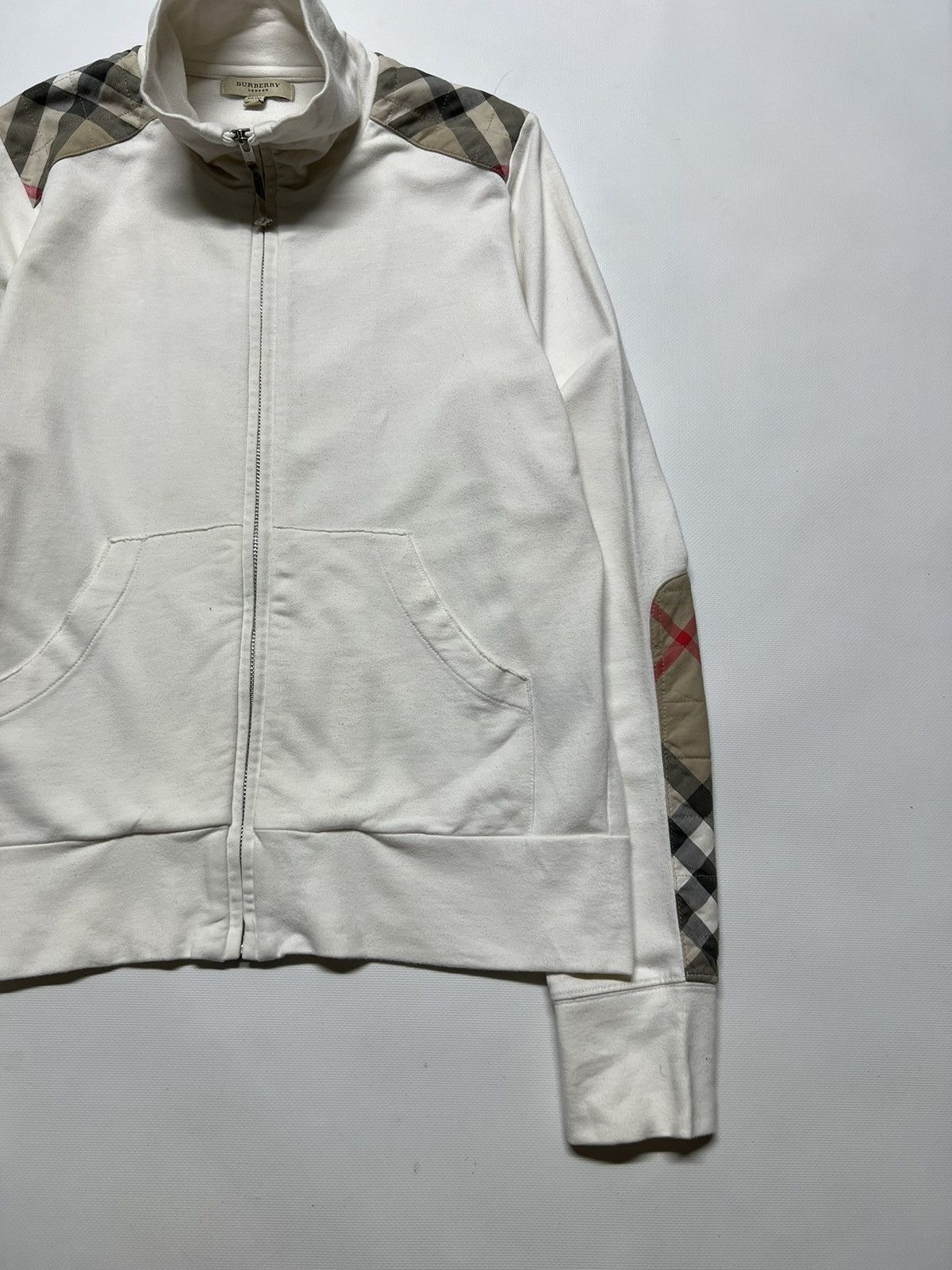 Burberry × Vintage Vintage Y2k Burberry London 🤍 Nova Check Zip Sweatshirt 00’s Size M / US 6-8 / IT 42-44 - 6 Thumbnail