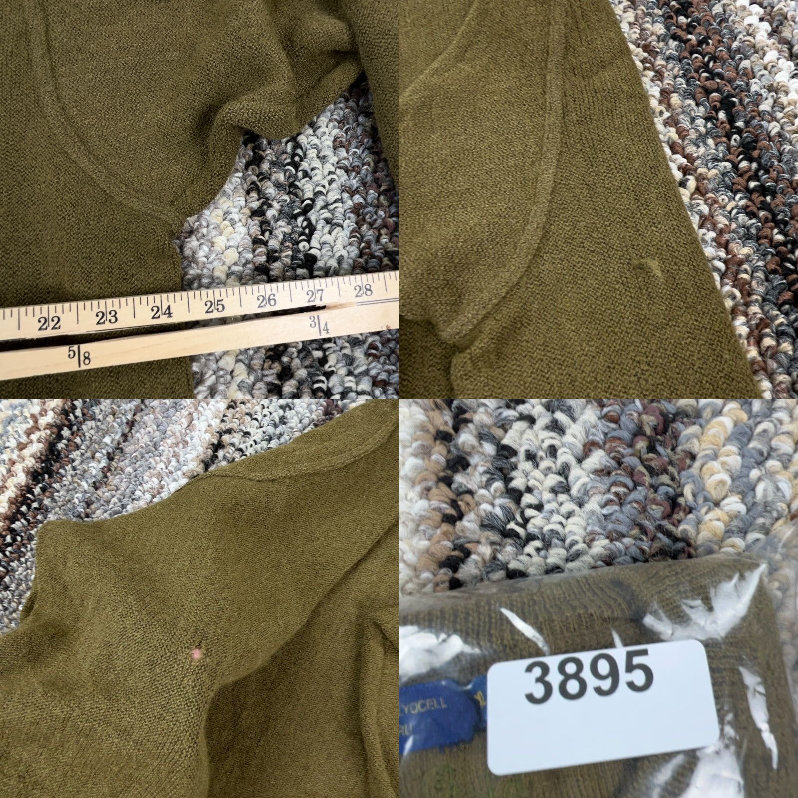 Olive Stephen Gold Men's Sweater XL Green Alpaca Lyocell Crew Neck Pullover Knit Casual Outdoor 90s? Size US XL / EU 56 / 4 - 8 Thumbnail