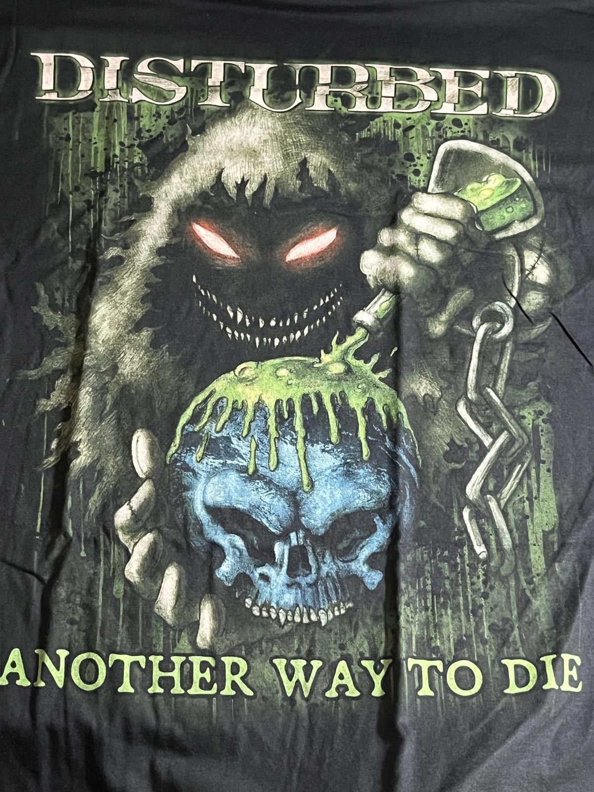 Designer Disturbed T-shirt Toxic Globe - Another Way to Die Shirt 2XL Size US XXL / EU 58 / 5 - 3 Thumbnail