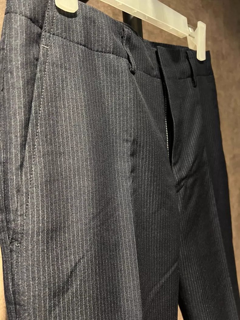 Junya Watanabe Junya Watanabe Striped Wool Dress Pants Size US 26 / EU 42 - 2 Thumbnail