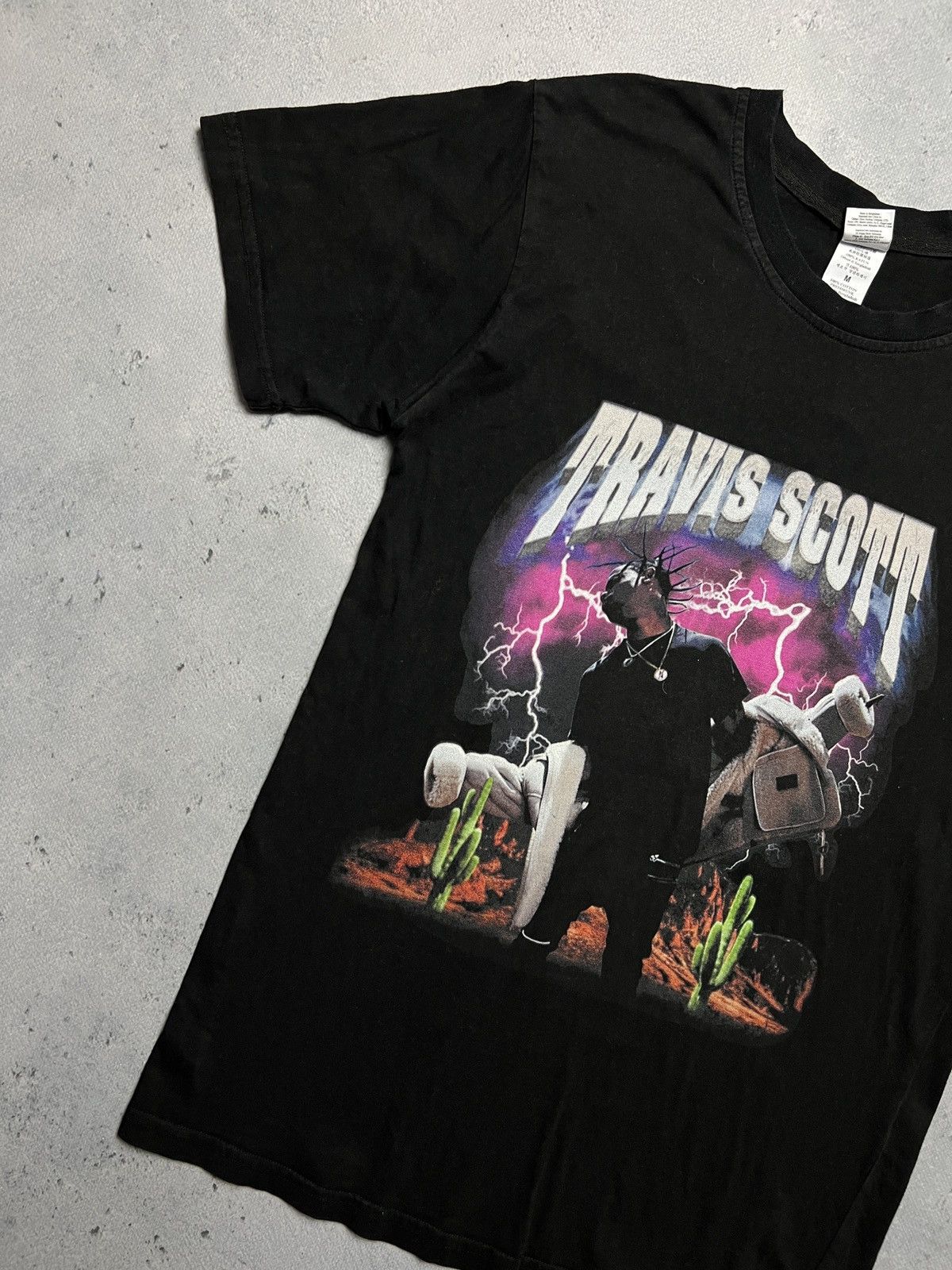 Band Tees Travis Scott Tee 2015 U.S.A Tour Tshirt Vintage y2k Rap Hype Size US M / EU 48-50 / 2 - 3 Thumbnail