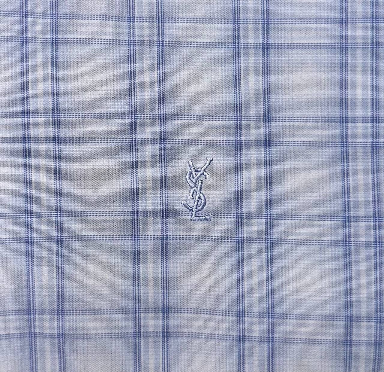 Yves Saint Laurent Yves Saint Laurent vintage shirt buttons embroideredLogo ysl Size US L / EU 52-54 / 3 - 3 Thumbnail