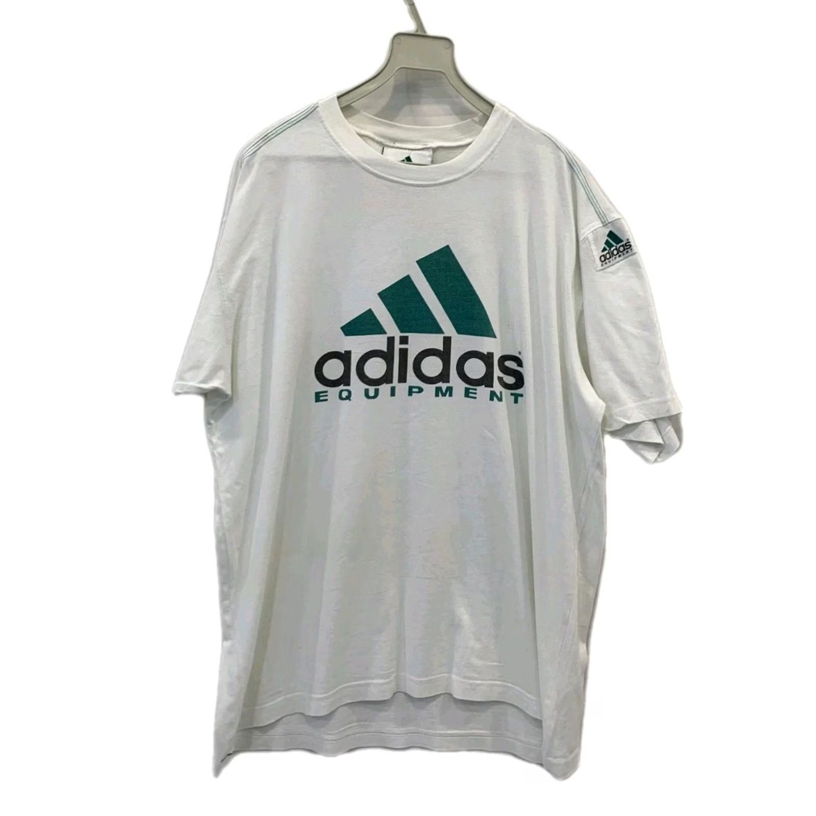 Adidas VINTAGE Adidas Equipment T-Shirt Mens XL White Teal Green EQT Logo 90s Size US XL / EU 56 / 4 - 2 Thumbnail