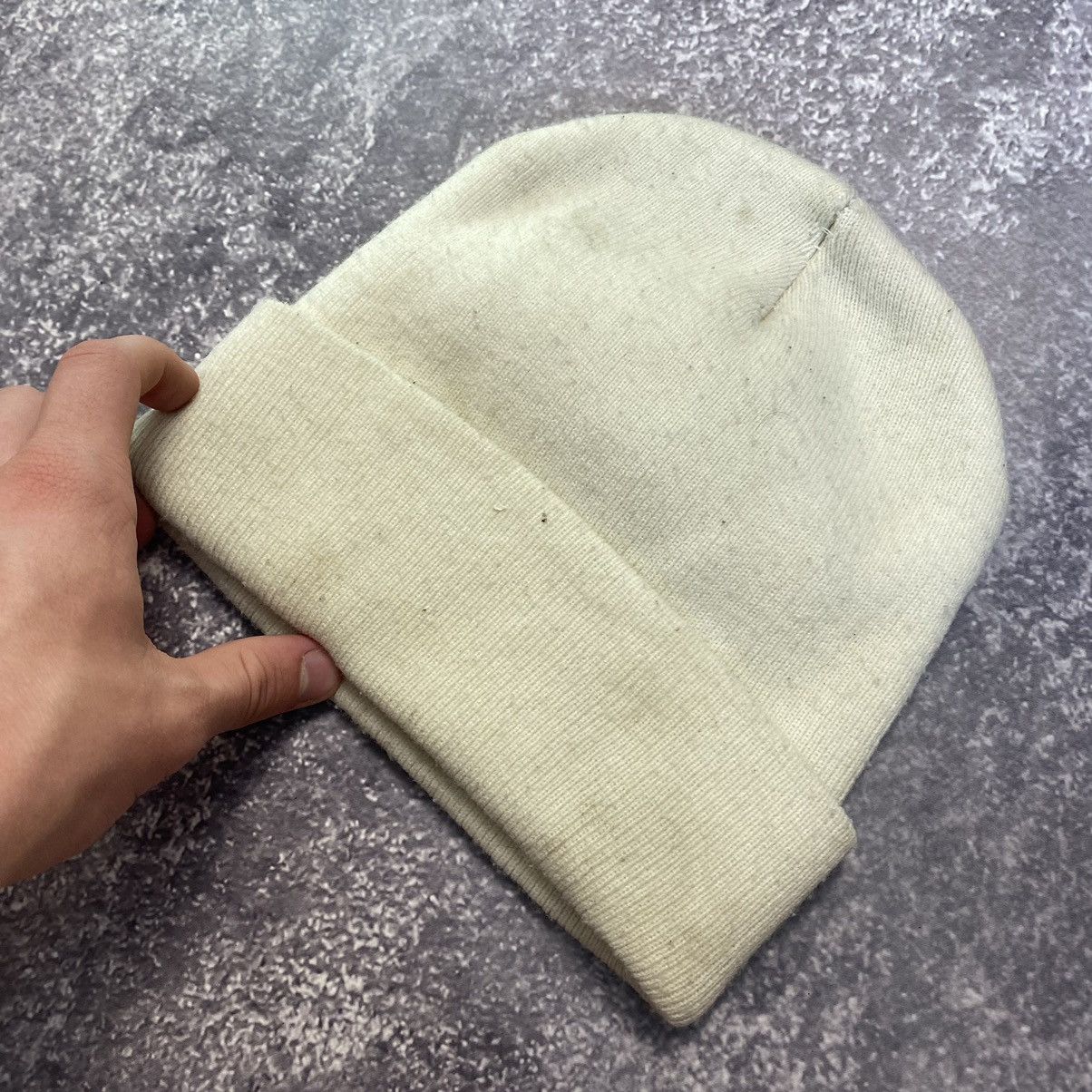 Vintage Vintage Nike Small Swoosh White 90’s winter hat Size ONE SIZE - 3 Thumbnail