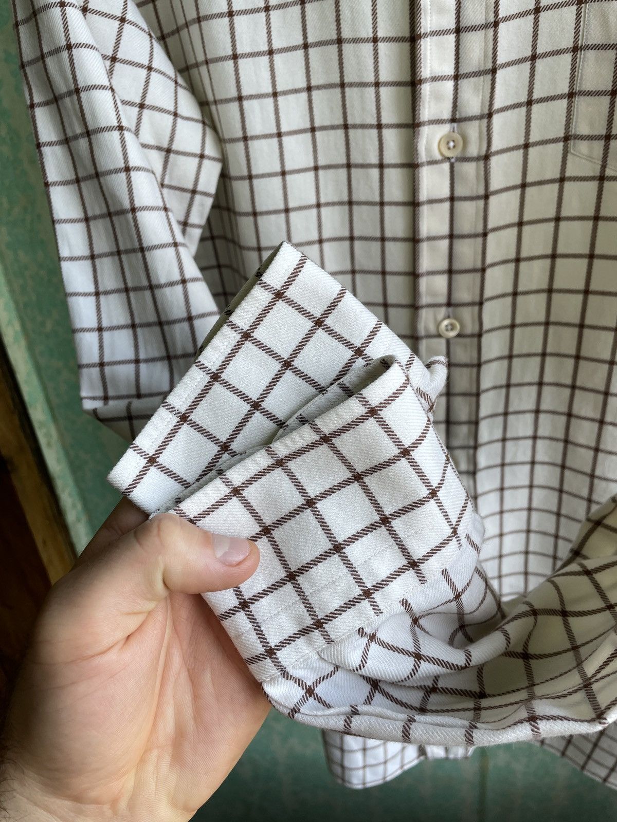 Ermenegildo Zegna Ermenegildo Zegna Men’s 40 / 15 3/4 Cotton Cashmere Shirt Size US M / EU 48-50 / 2 - 7 Thumbnail